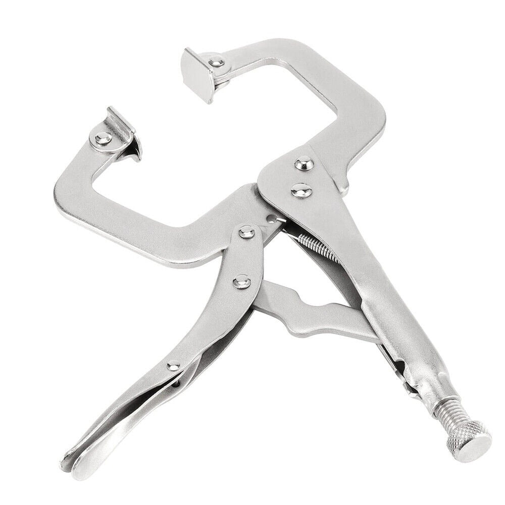 4pcs Heavy Duty 11in Steel C-Clamp Locking Welding Pliers