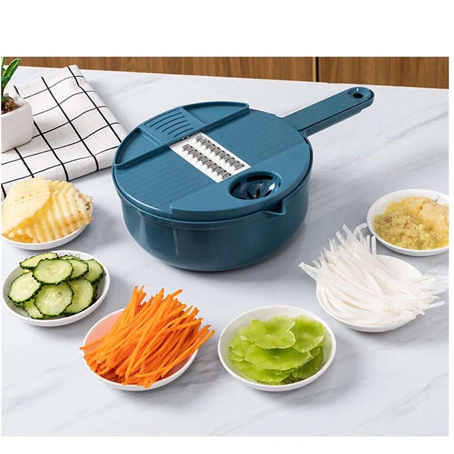 12 in 1 Multifunctional Vegetable Slicer and Chopper for Kitchen
