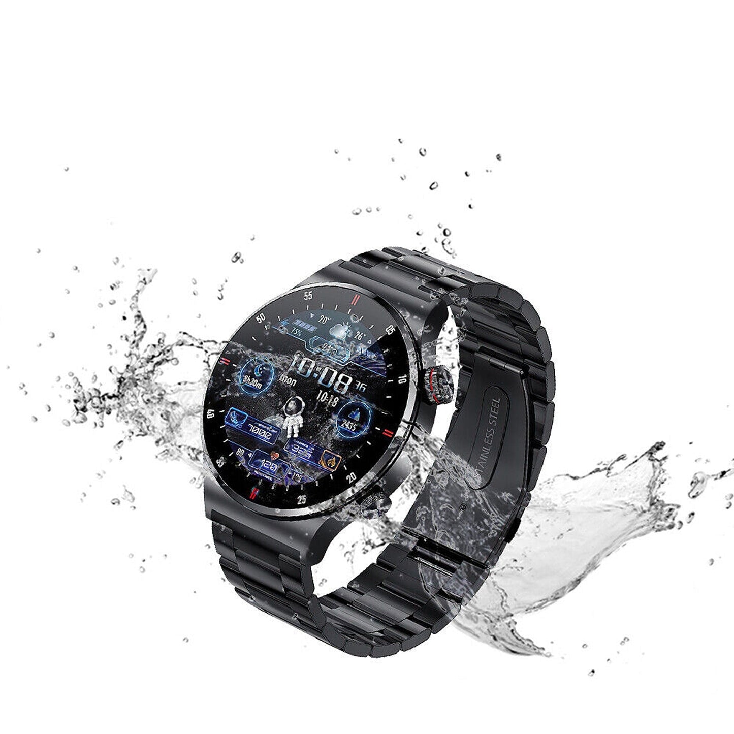 Full Touch Screen Smart Watch with Bluetooth Call Function for Men