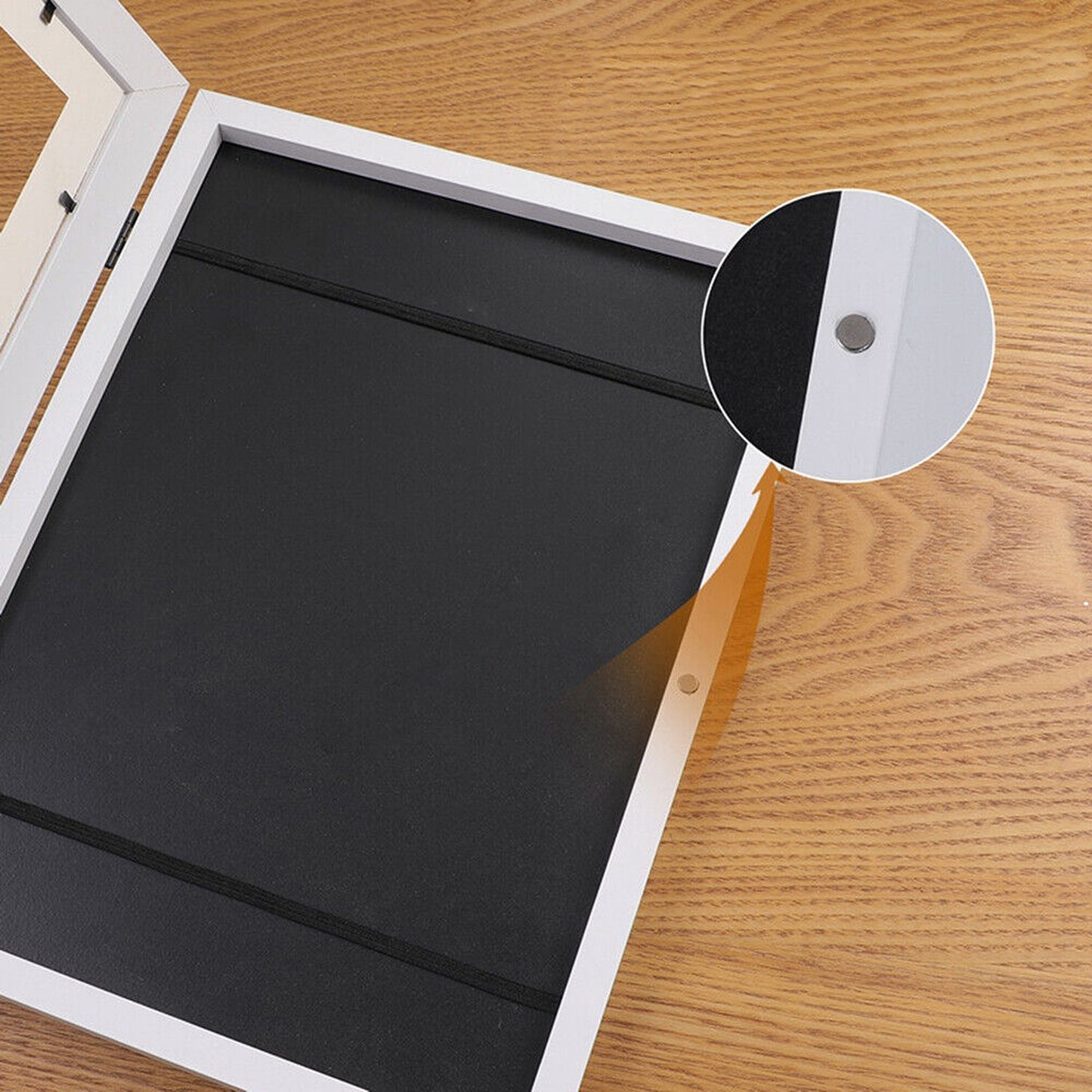 Wooden Picture Frame for Displaying Up to 150 Artworks