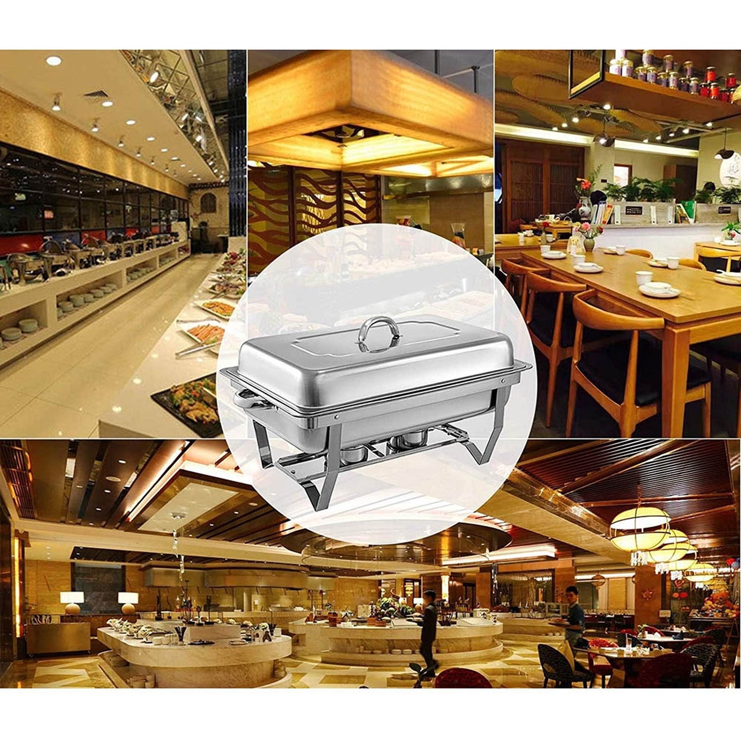 Insulated Stainless Steel Chafing Dish for Buffet Bain Marie