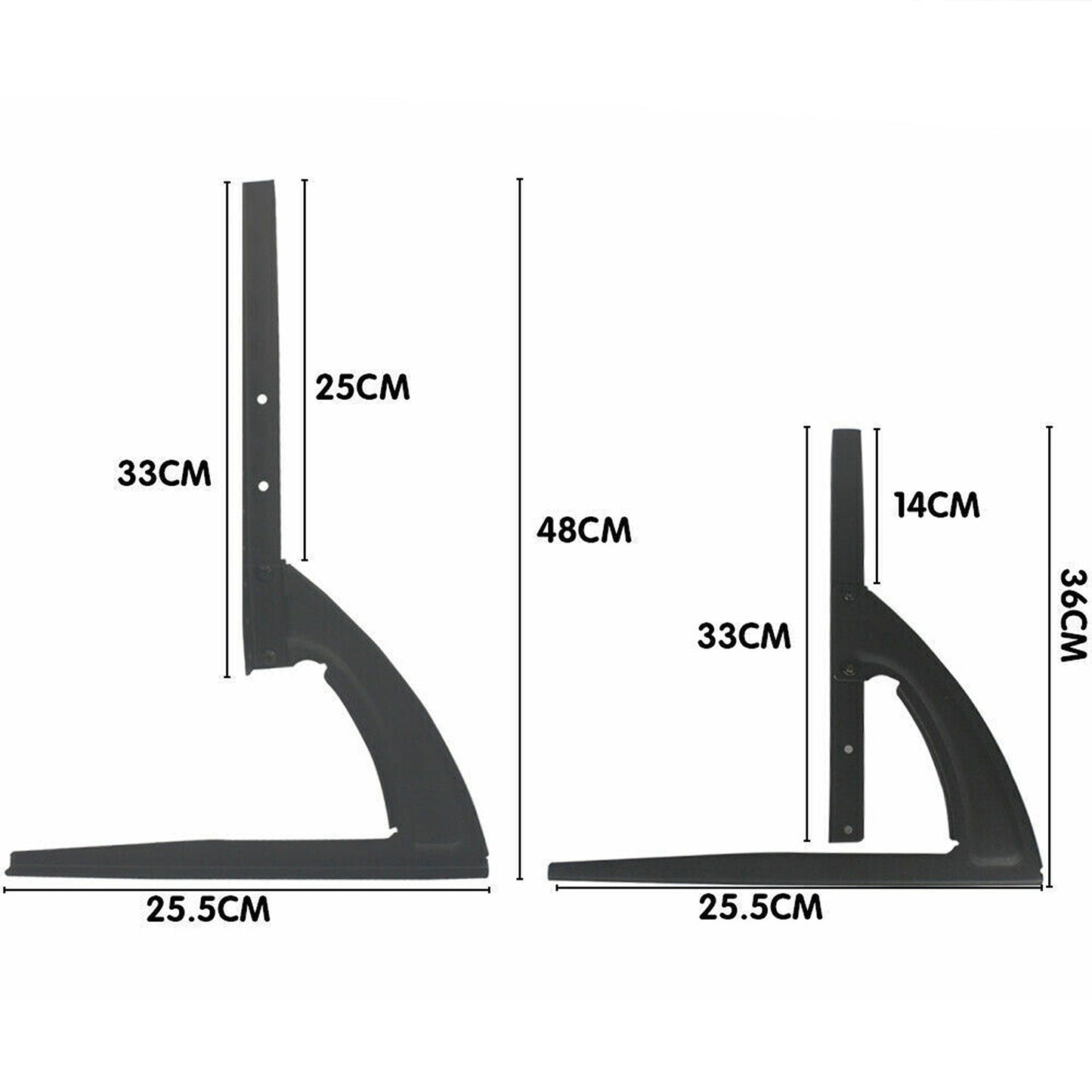 Universal Stand Legs Pedestal Bracket Mount Base For 14 To 75in TV Screen