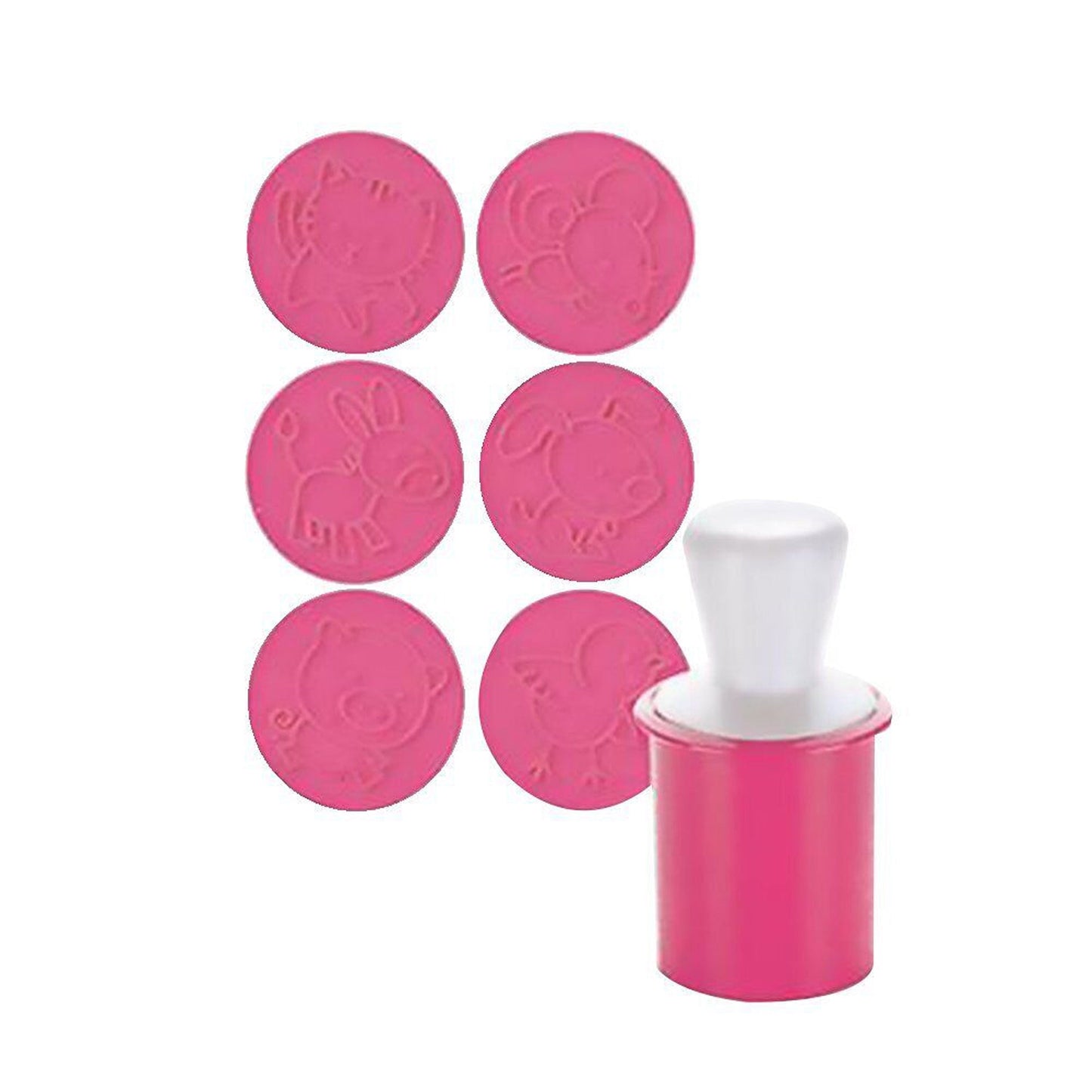 6pcs Christmas Cookie Stamp Set with Interchangeable Patterns