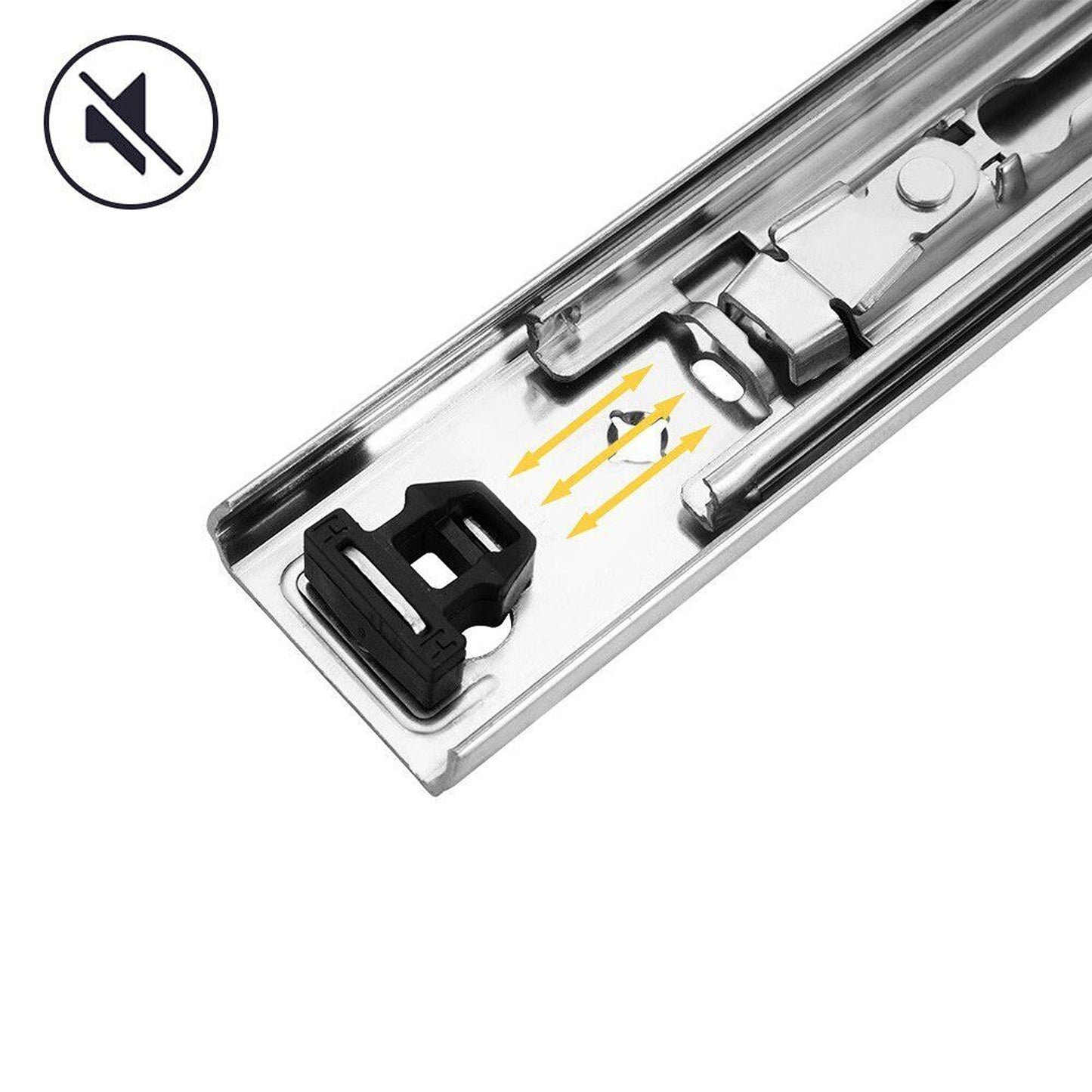 2x Heavy Duty Locking Drawer Slides Runners Trailer 500-2000mm Draw Slide