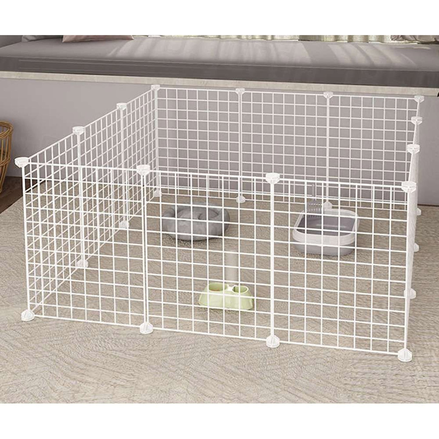 Pet Playpen Portable Exercise Cage for Dogs Cats and Rabbits