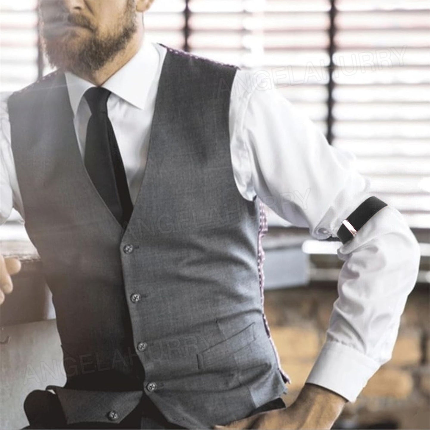 6pcs Fashion Elastic Shirt Sleeve Garters Unisex Anti-Slip Armbands