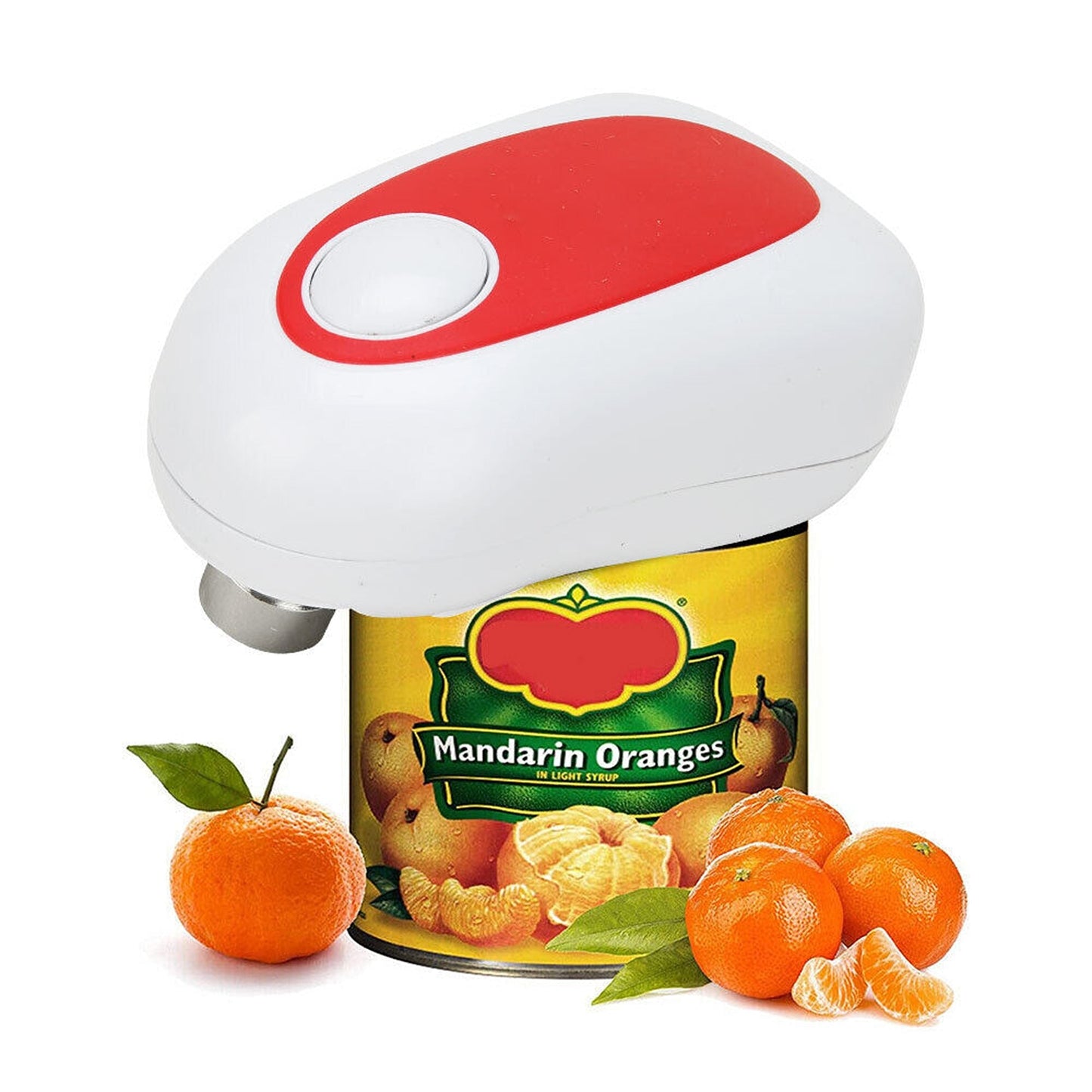 One-Touch Safety Can Opener with Automatic Lid Removal for Kitchens