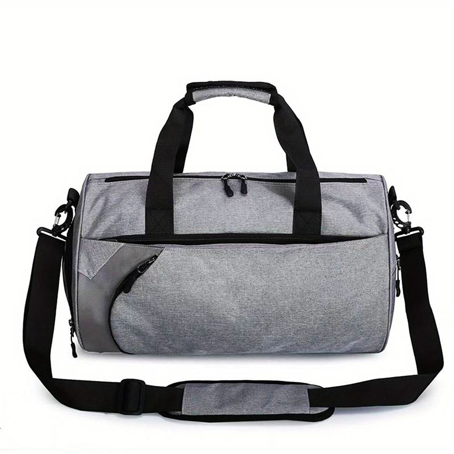 30L Waterproof Canvas Gym Duffel with Shoes Compartment