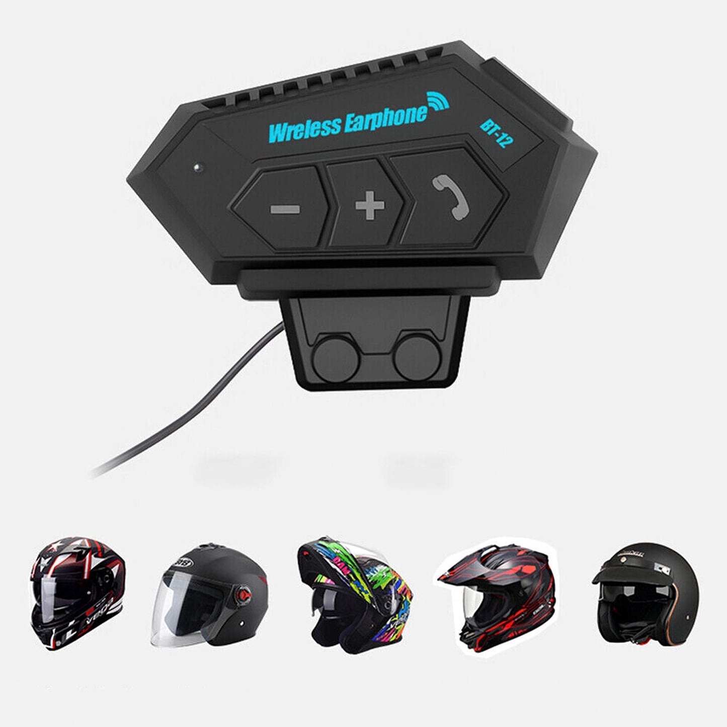 Motorcycle Helmet Bluetooth Headset for Hands-Free Communication