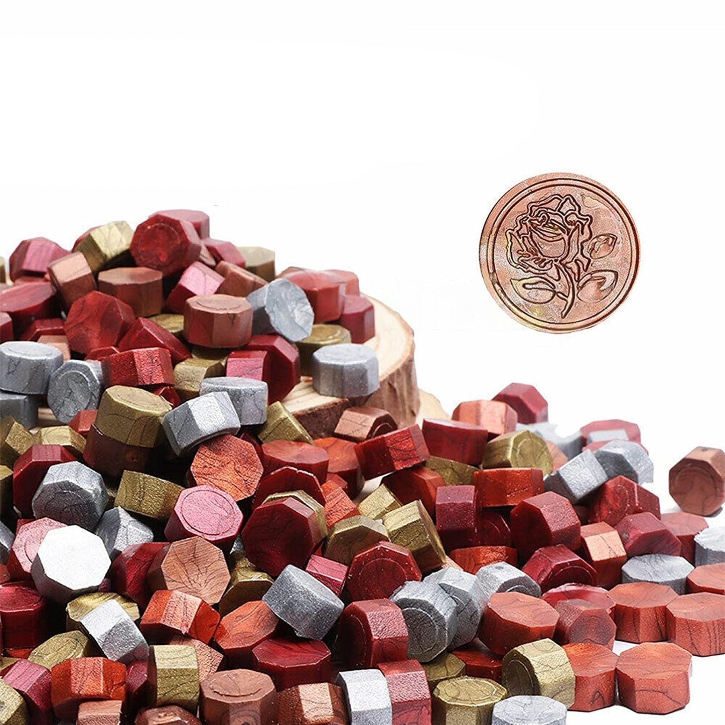 100pcs Sealing Wax Beads for Wedding Envelopes Colourful Sign Stamp