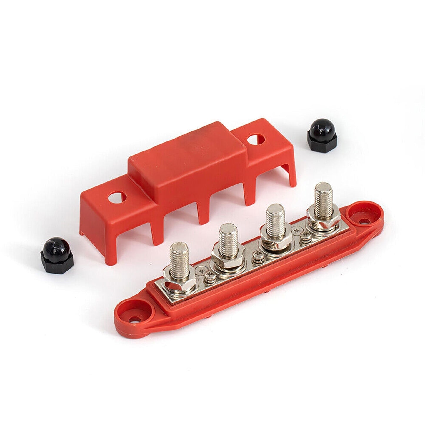 2pcs 4 Post Power Distribution Block 250A 12V-48V DC Terminal