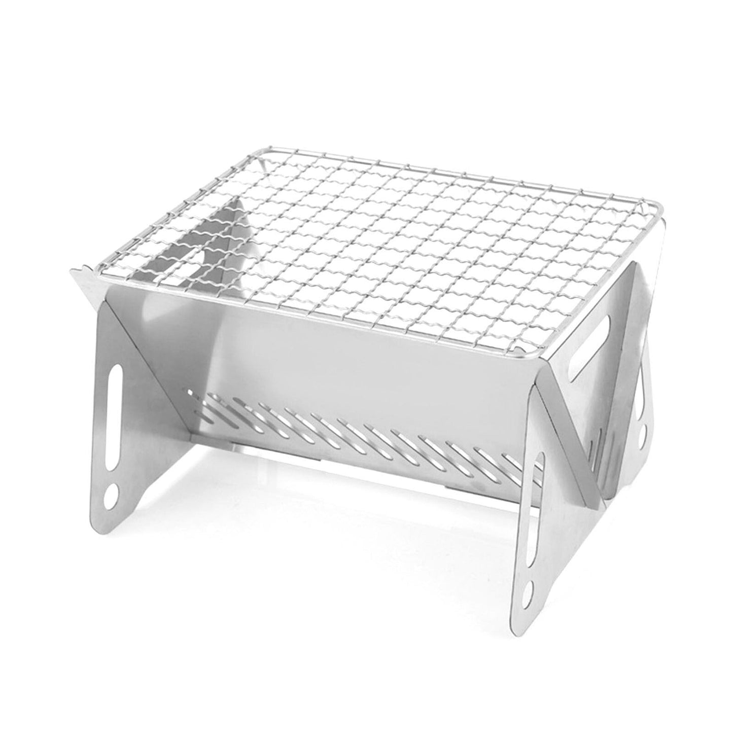 Portable Foldable Stainless Steel BBQ Grill for Outdoor Camping