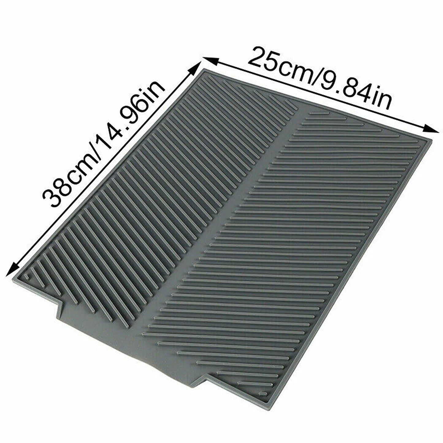 Heat Resistant Non-Slip Silicone Dish Drying Mat and Pot Holder