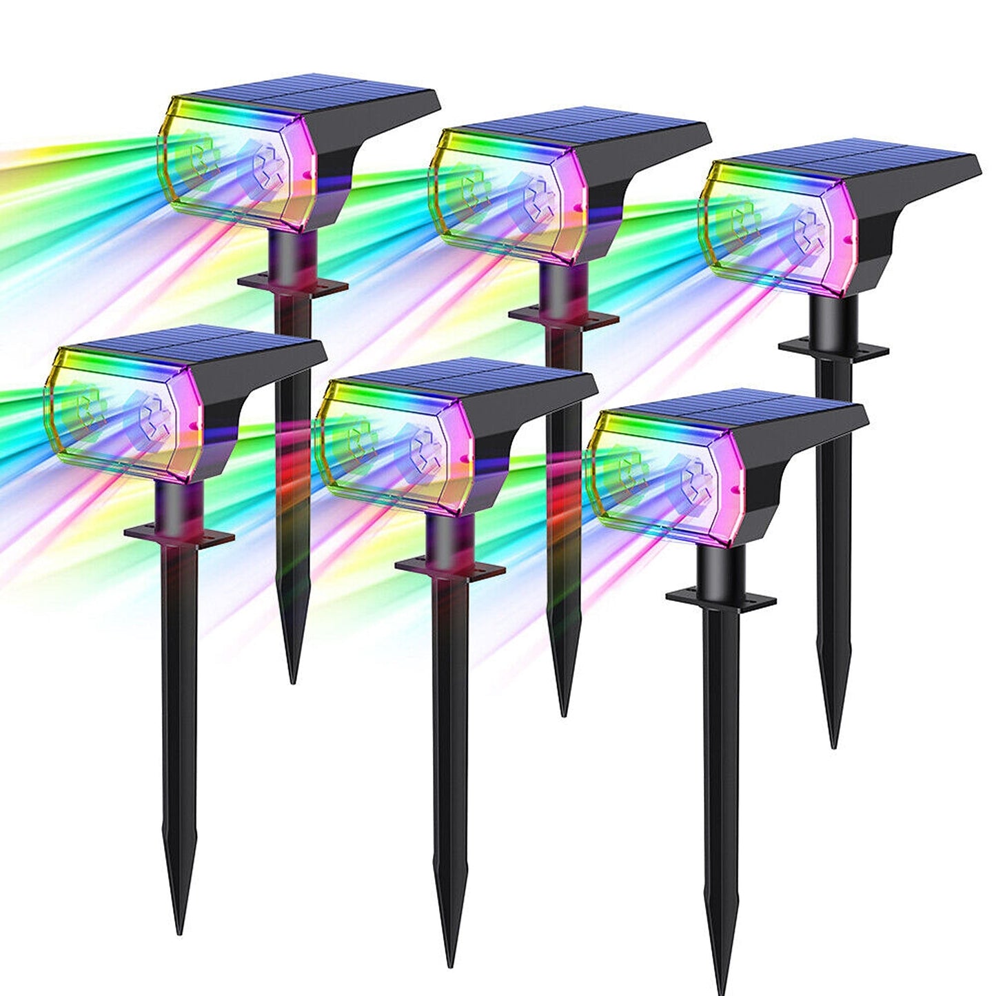 Garden RGB Solar Spot Lights for Pathway Lawn and Fence