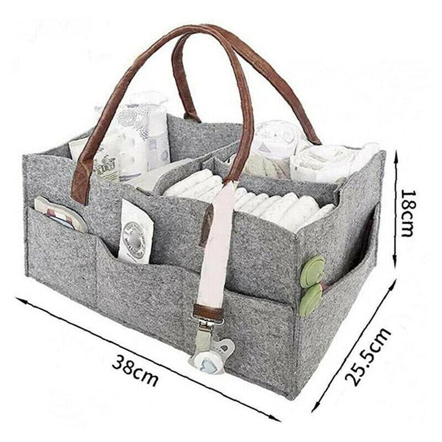 Infant Diaper Caddy Organizer Portable Nursery Storage Basket