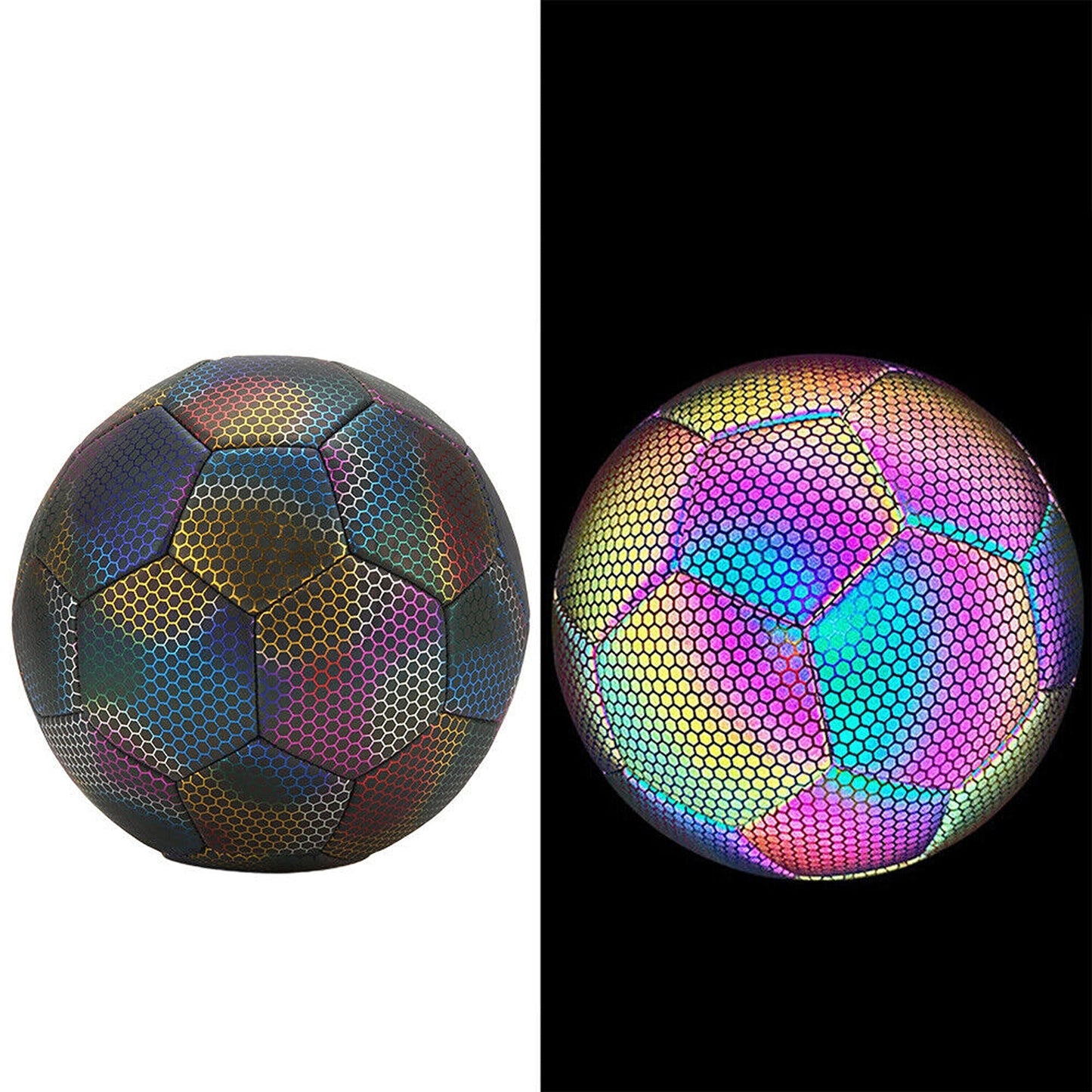 Reflective Soccer Ball for Nighttime Outdoor Training Glows in the Dark