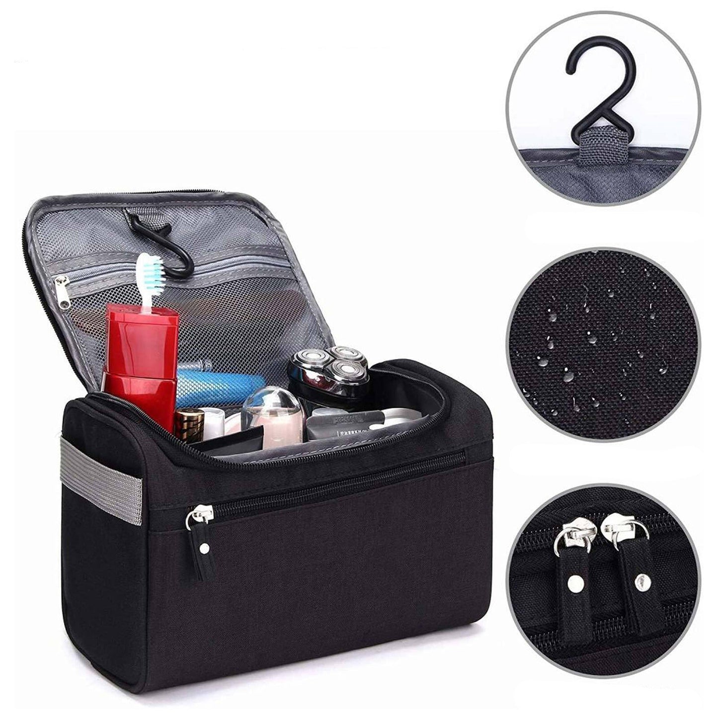Men Waterproof Toiletry Bag Hanging Cosmetic Makeup Organizer