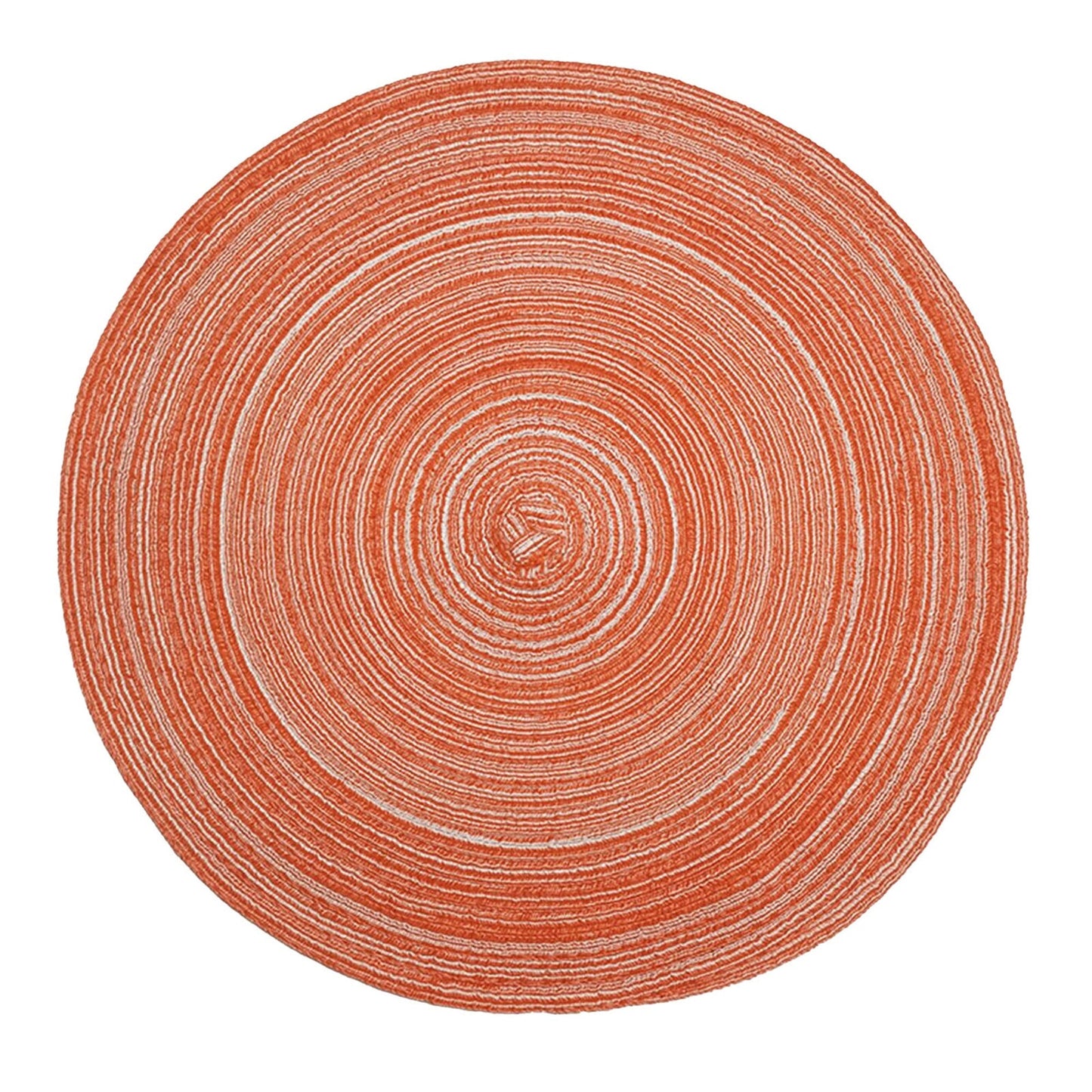 4pcs Non-Slip Jacquard-Weaved Round Placemats for Dining Table