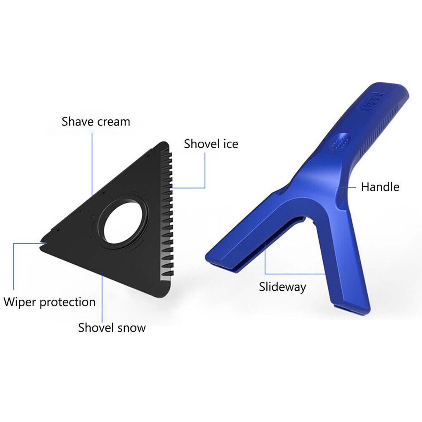 Multifunctional Winter Car Ice Scraper Snow Wiper Frost Remover