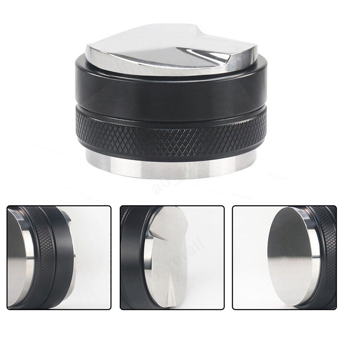 51mm Coffee Tamper Distributor Dual Head Espresso Leveler Tool