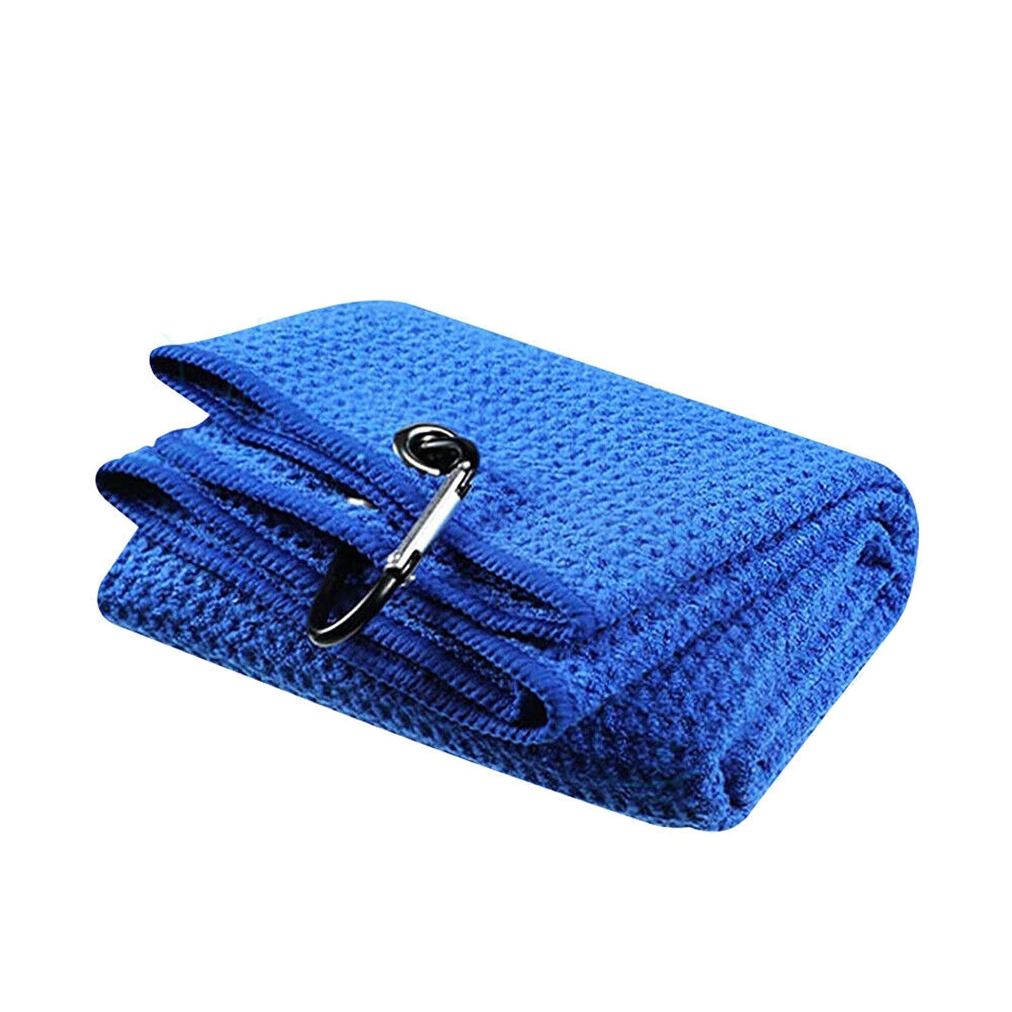 Cotton Waffle Pattern Golf Towel with Carabiner Sports Cleaning Towels
