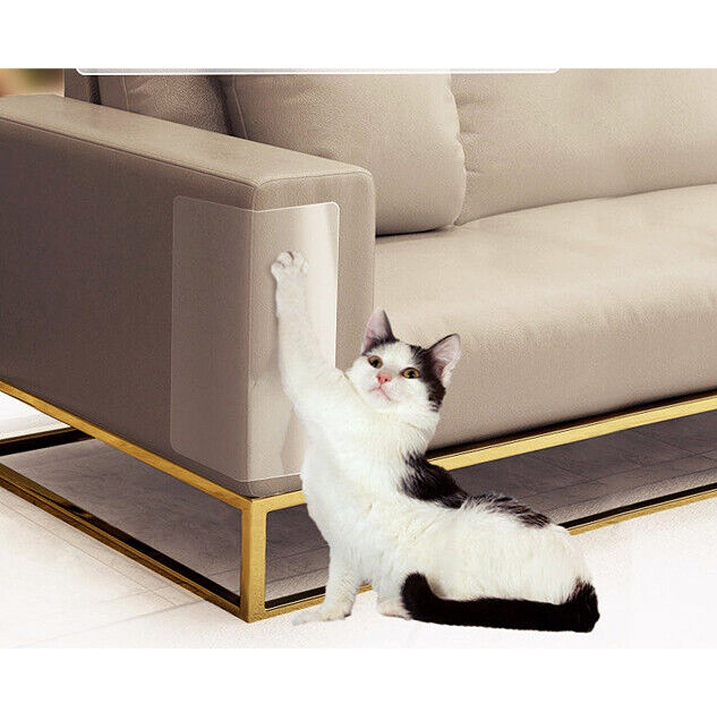 20pcs Cat Scratch Deterrent Tape Anti-Scratch Shield for Sofa and Walls