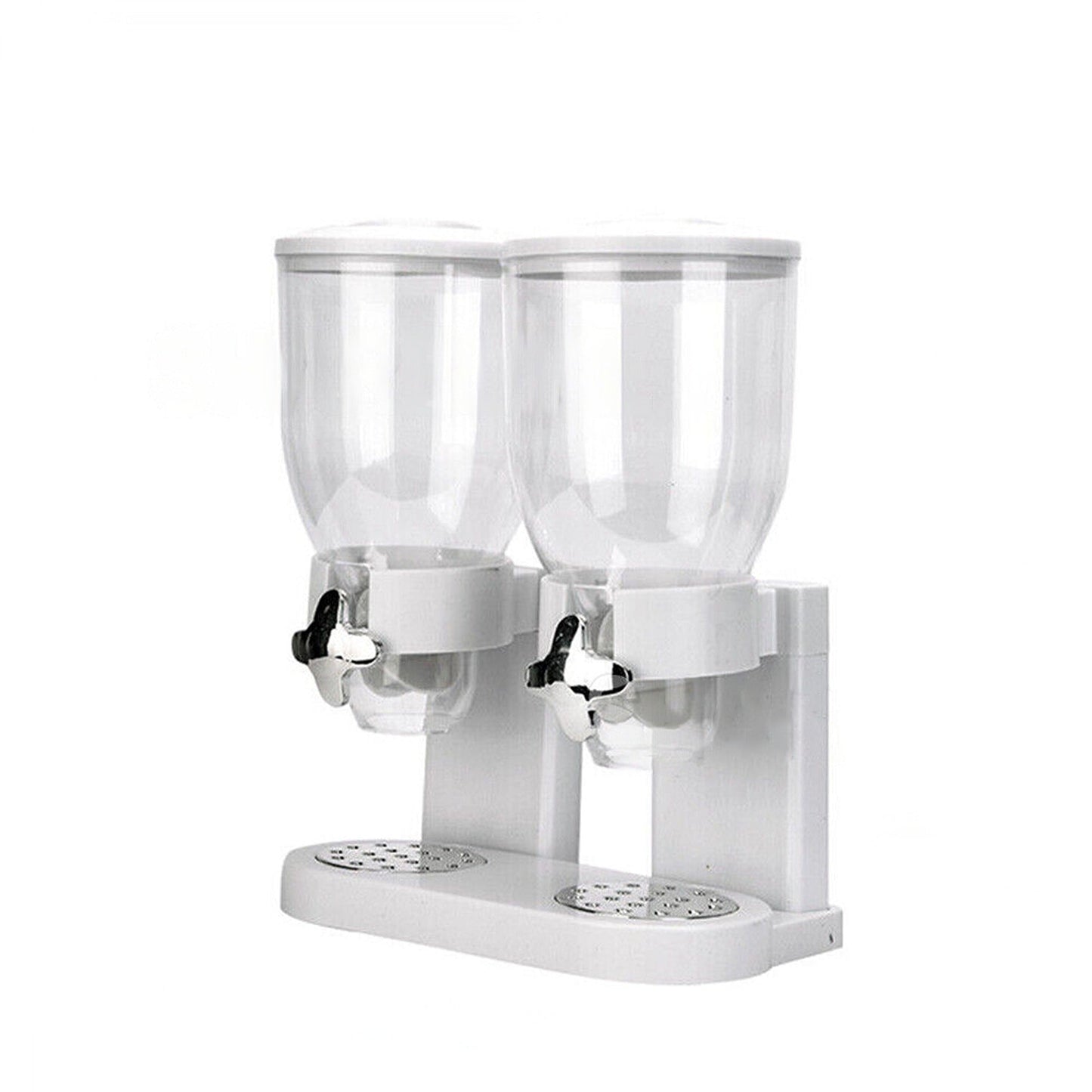 Convenient Double Cereal Dispenser for Dry Foods Storage Containers