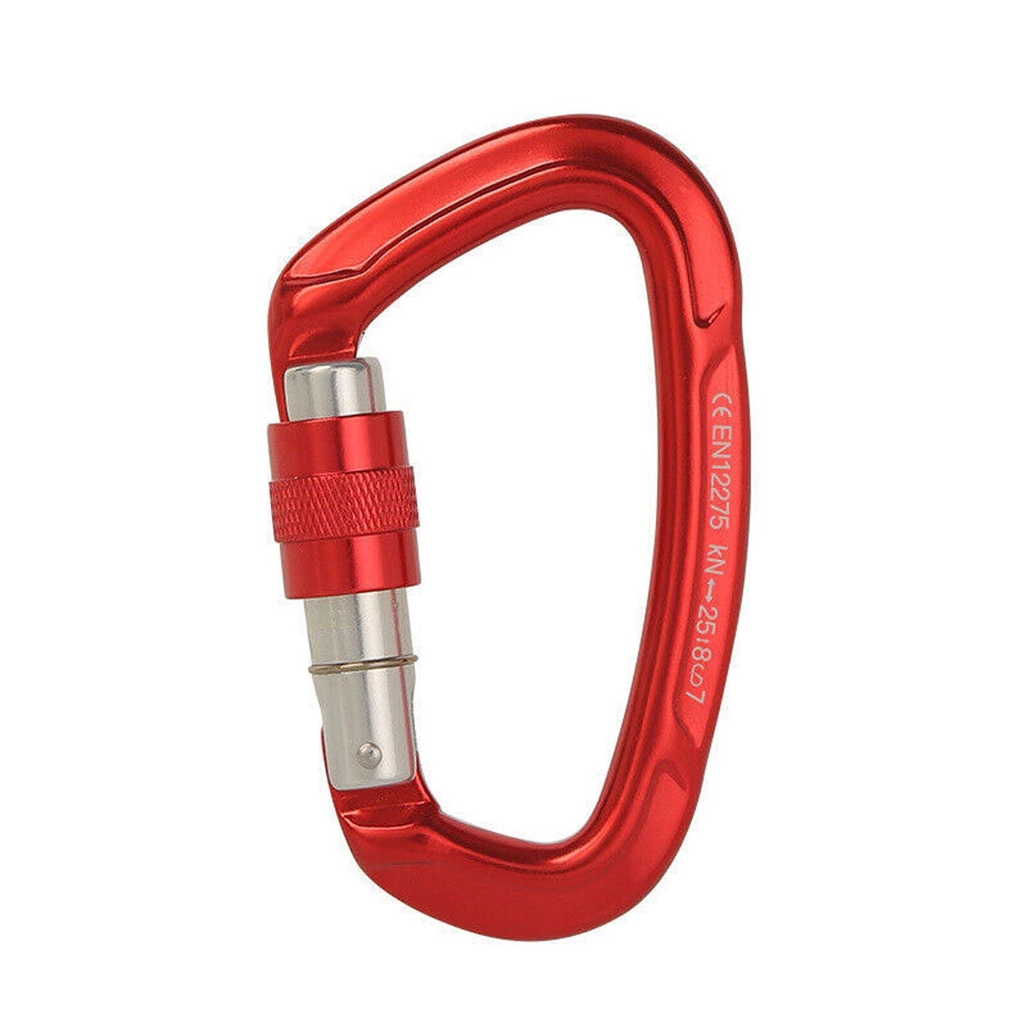 Aluminum Carabiner Clip D Ring Locking for Climbing 25KN
