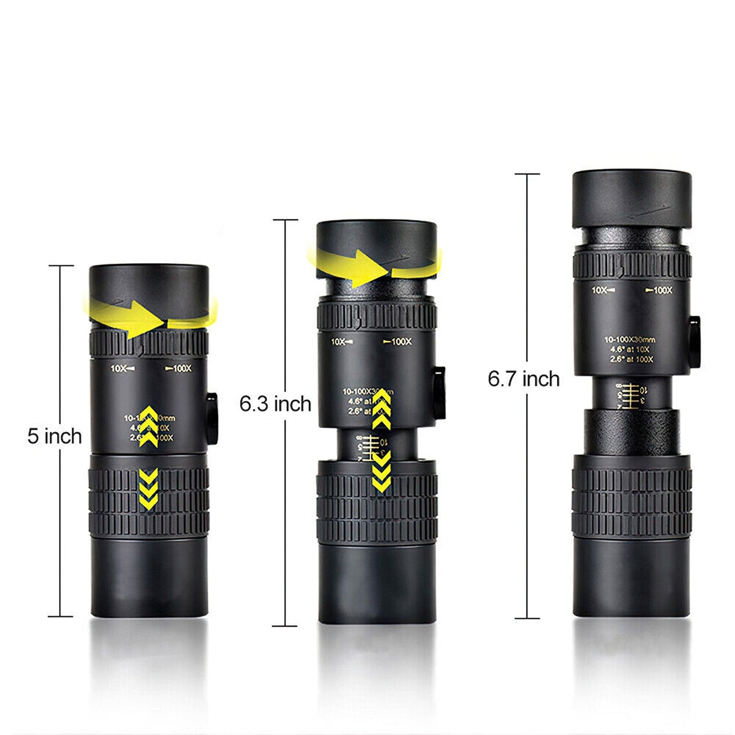 Waterproof 4K Zoom Monocular Telescope Super Telephoto Night Vision