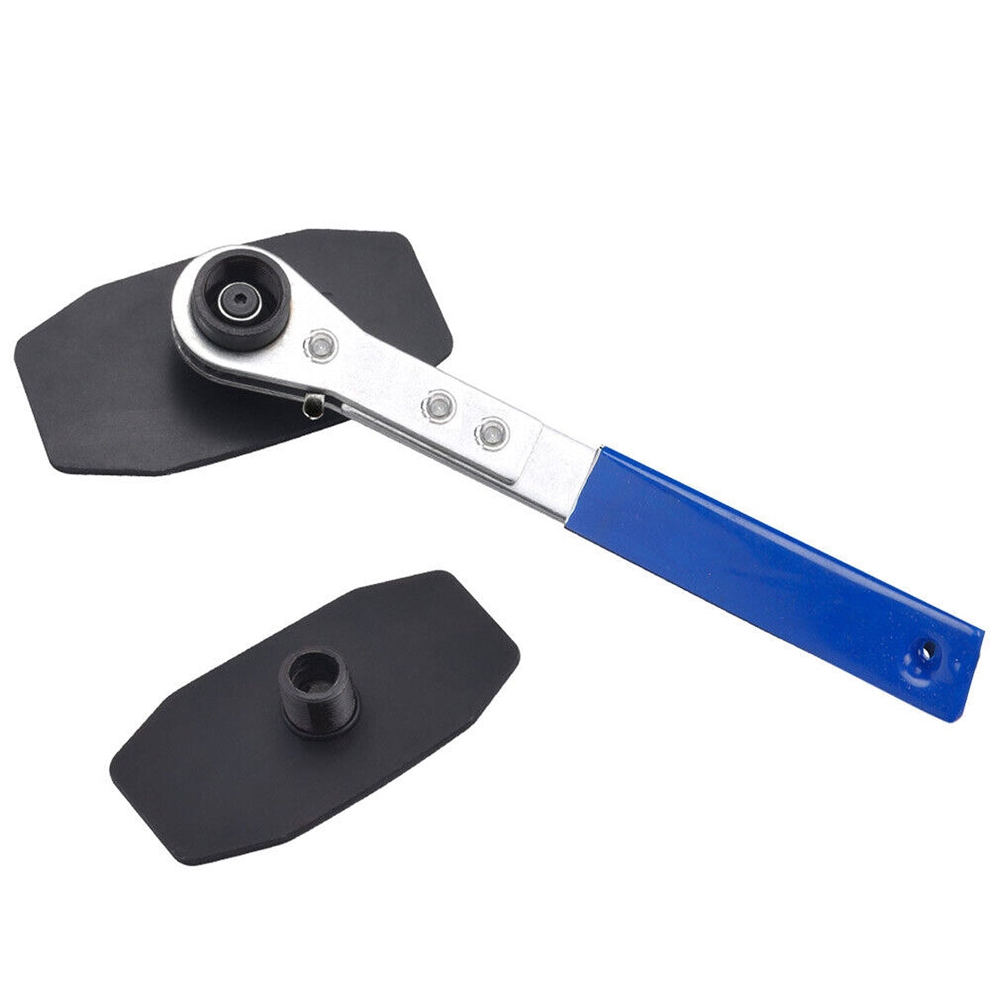 Disc Brake Caliper Piston Compressor Tool with Ratchet Wrench for Pad Installation