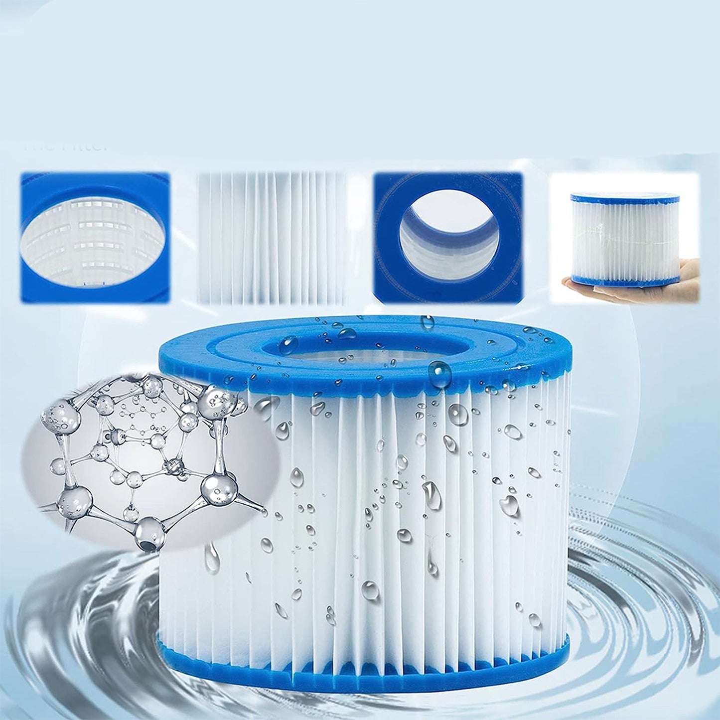 6pcs Cartridge Filter VI 58323 Lay Z Spa Pool Replacement