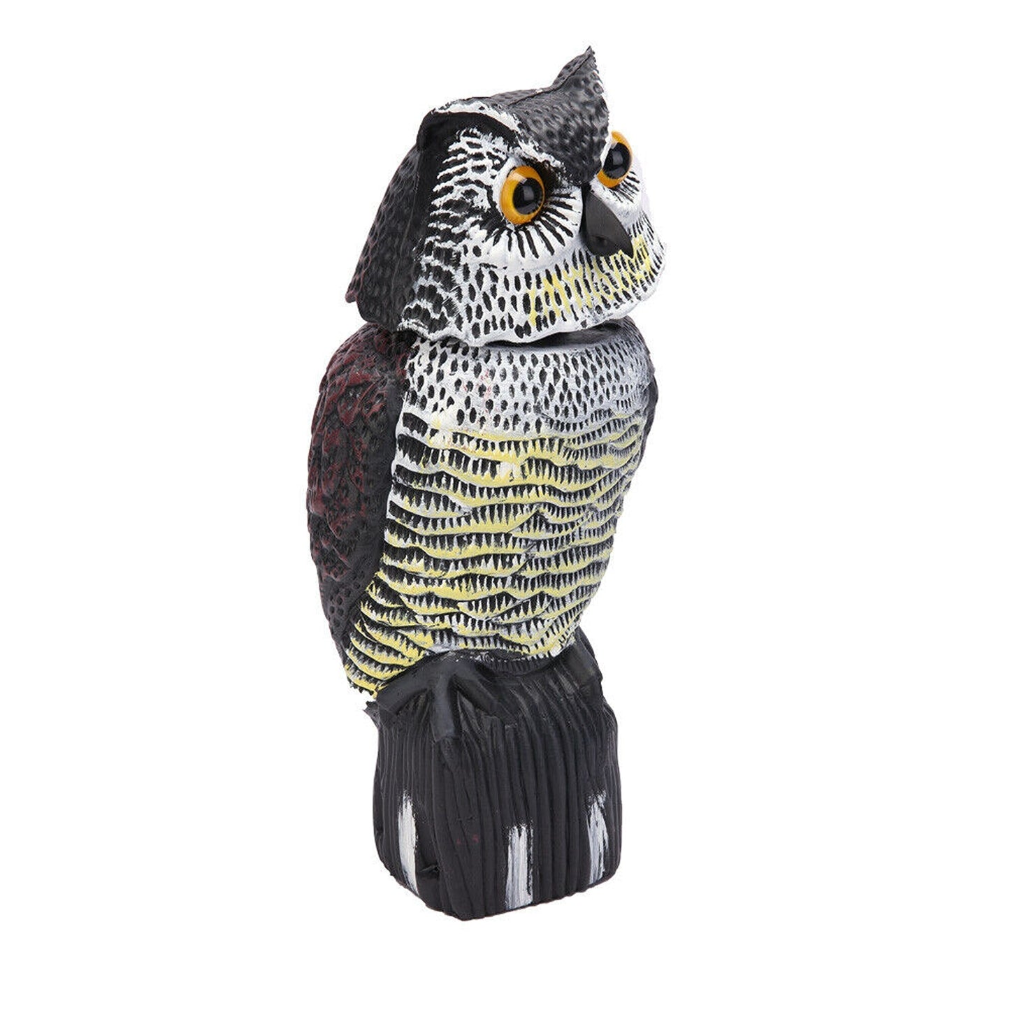 Owl Decoy Bird Repeller for Gardens Realistic Pigeon Deterrent