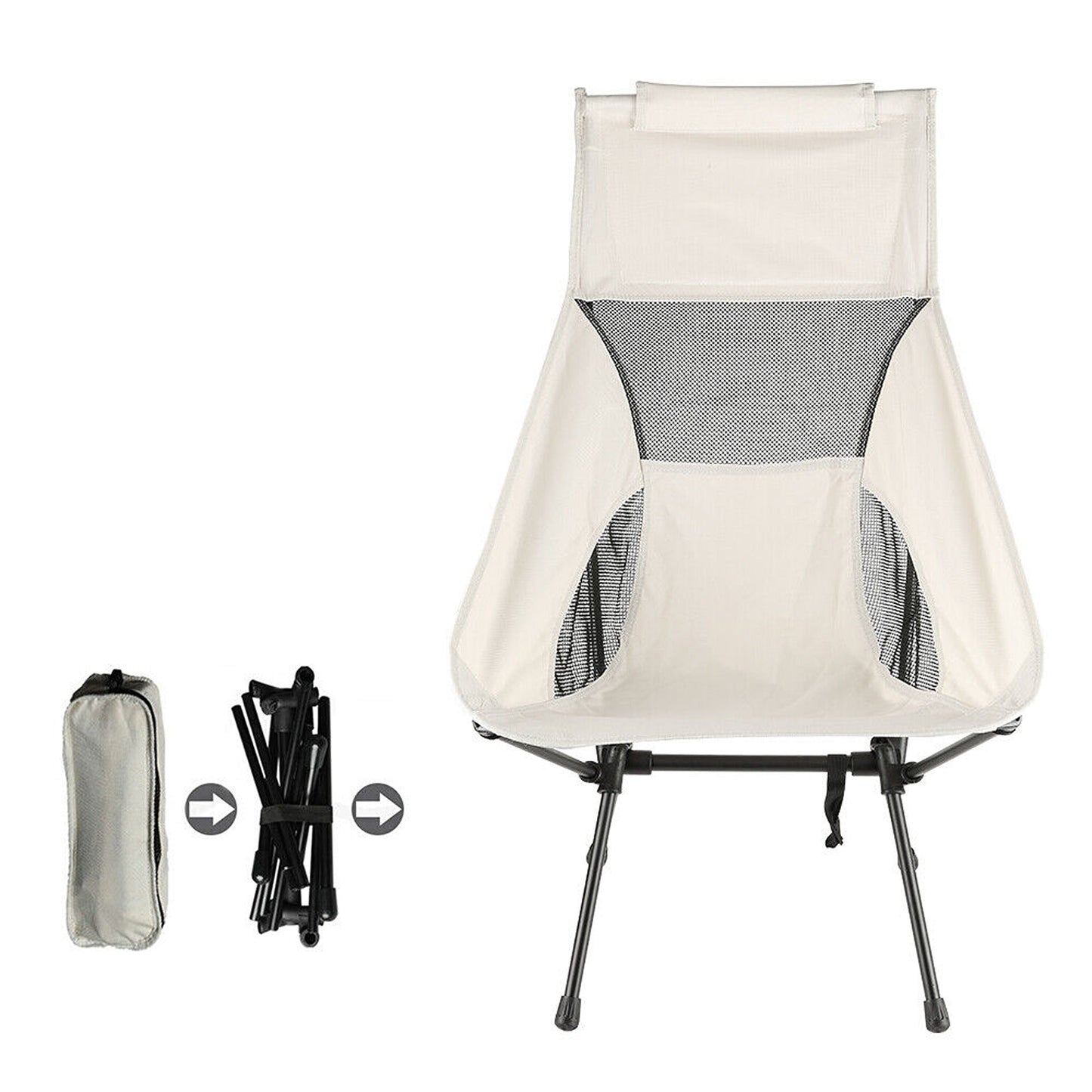 Lightweight Portable Camping Chairs Ideal for Fishing and Travel Folding Design