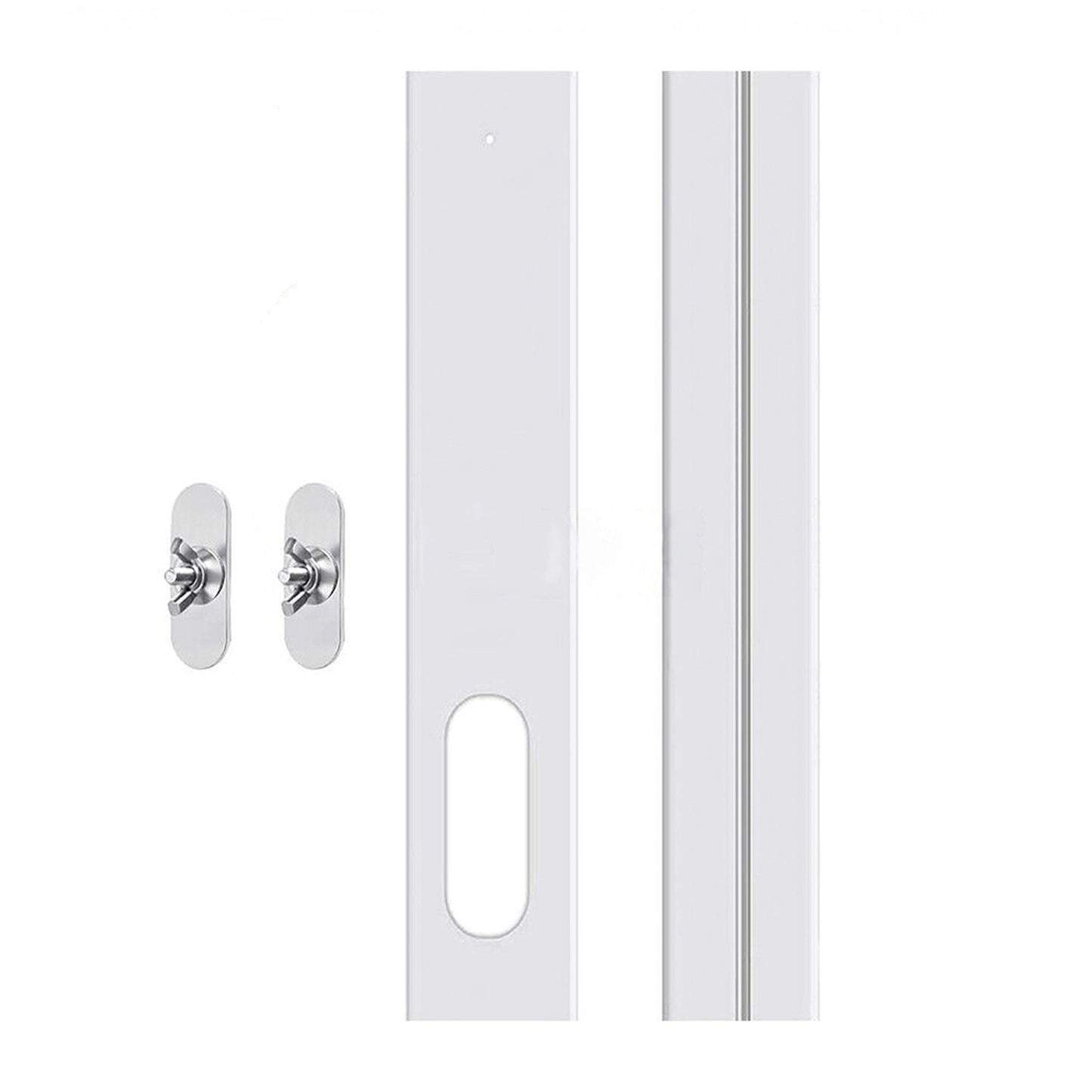 Portable Air Conditioner White Window Slide Kit Plate with Screws