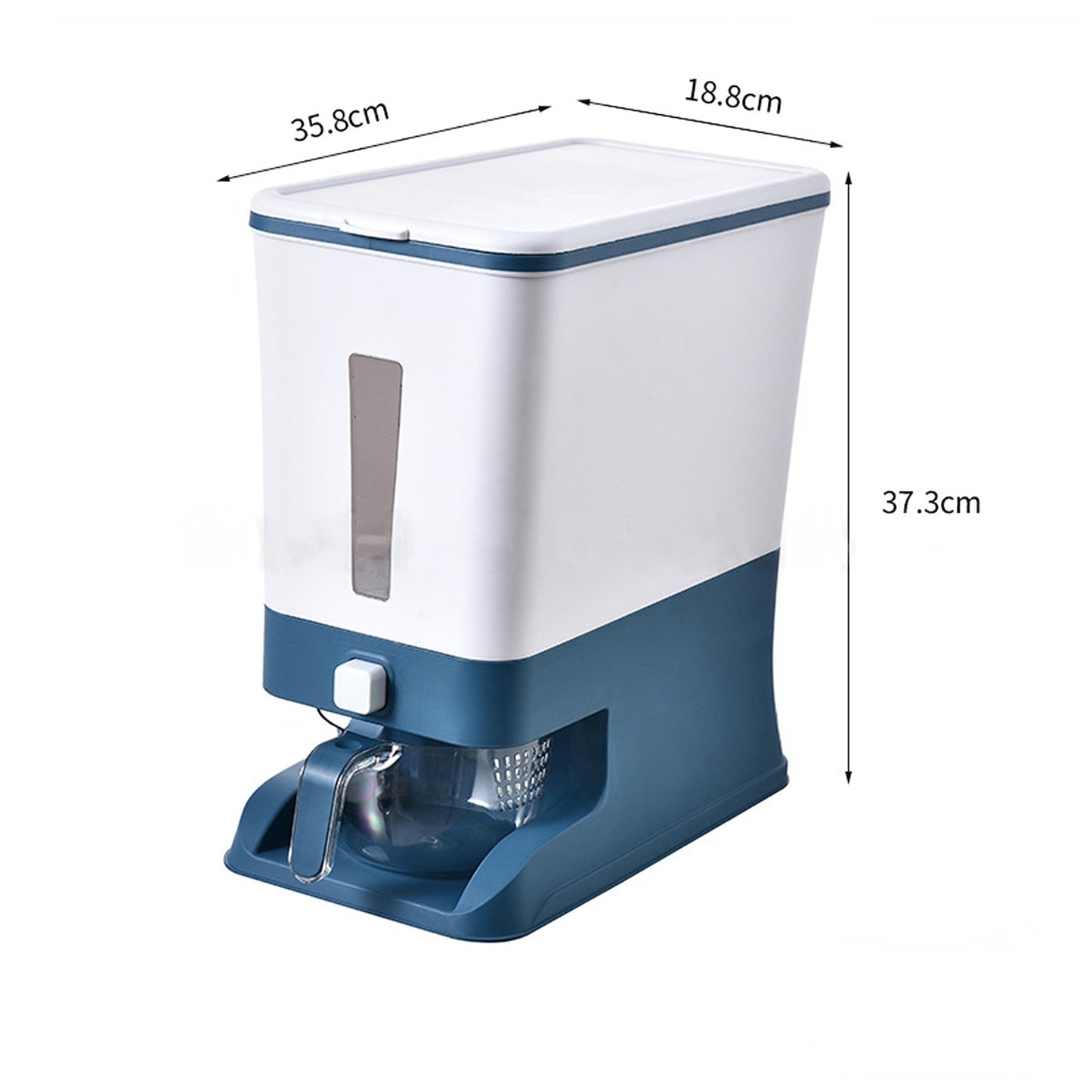 12kg Auto Grain Case Dry Food Cereal Dispenser Kitchen Storage Box