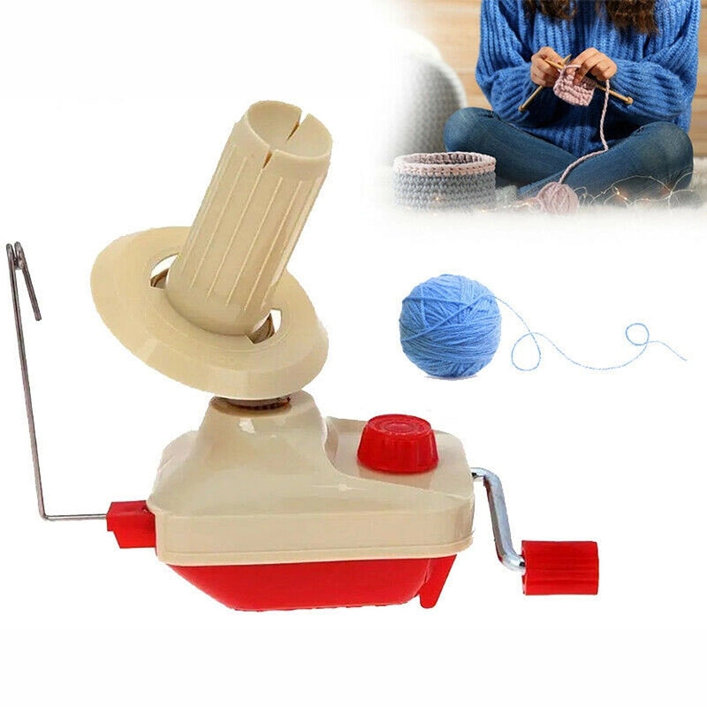 Manual Hand Operated Yarn and Wool Ball Winder