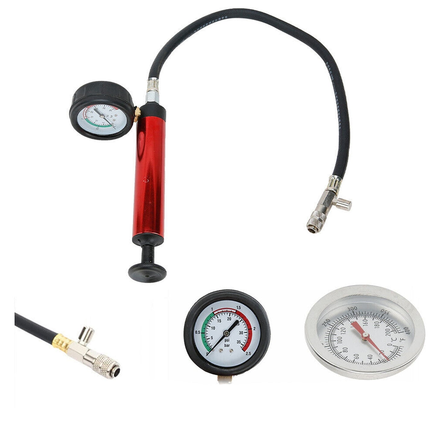 28pcs Radiator Coolant System Pressure Tester with Gauge