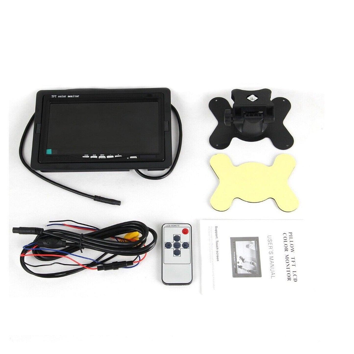 7in TFT LCD Color Rear View Car Monitor with Remote