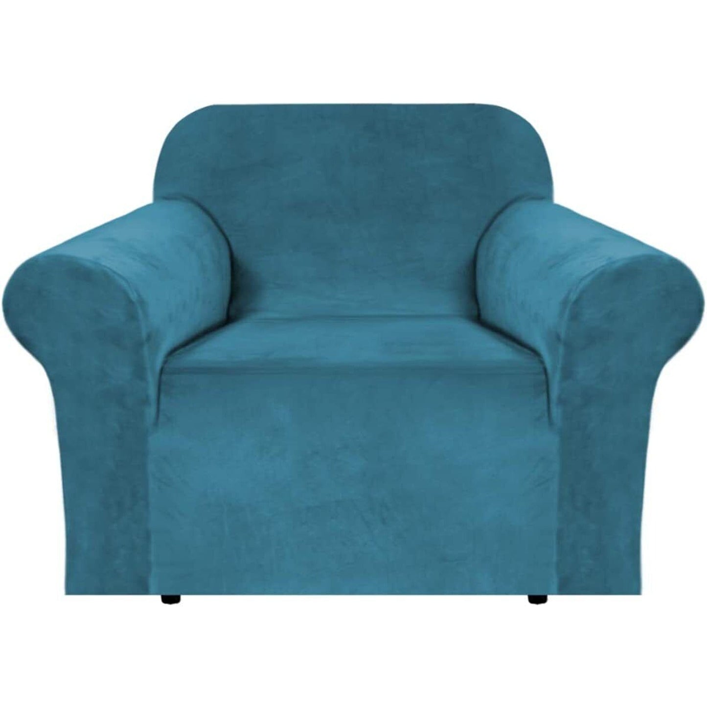 Lake Blue Super Stretch Slipcover Velvet Sofa Covers Couch Cover