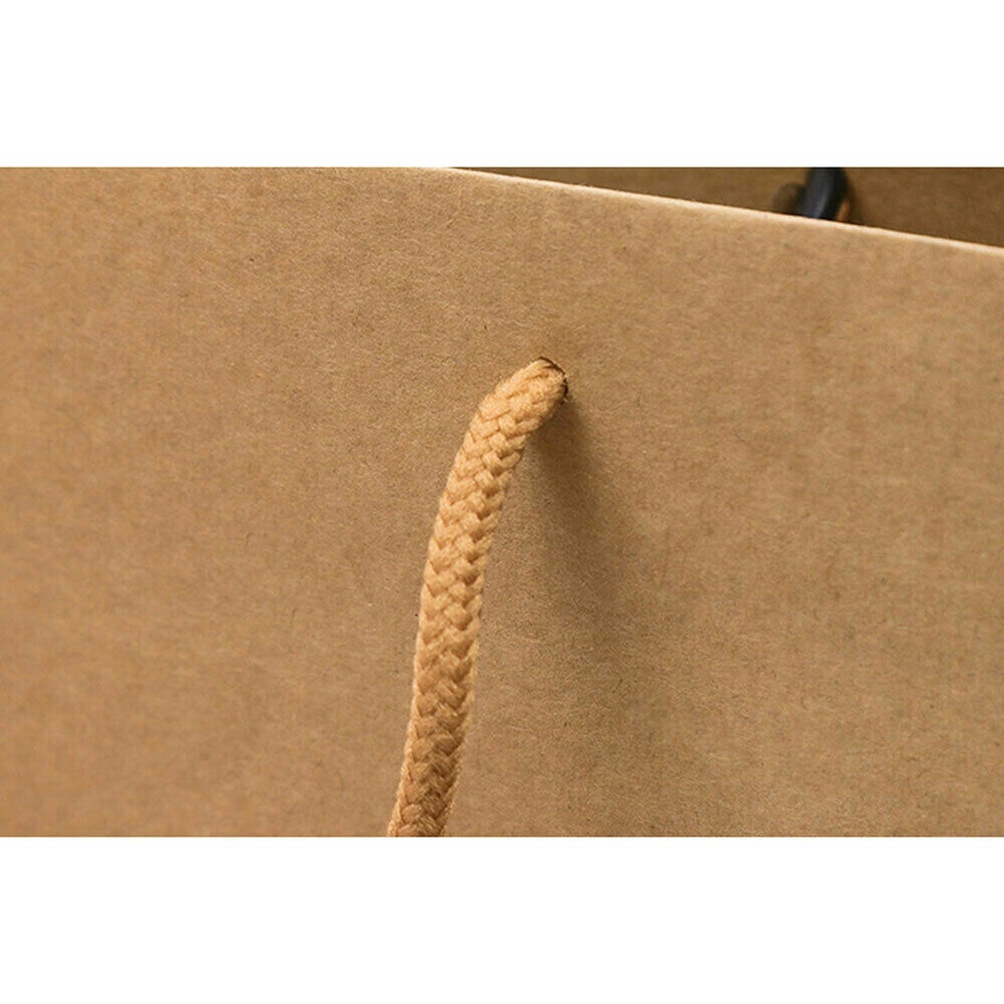 50pcs Bulk Kraft Paper Bags with Rope Handles Gift Shopping Carry Craft