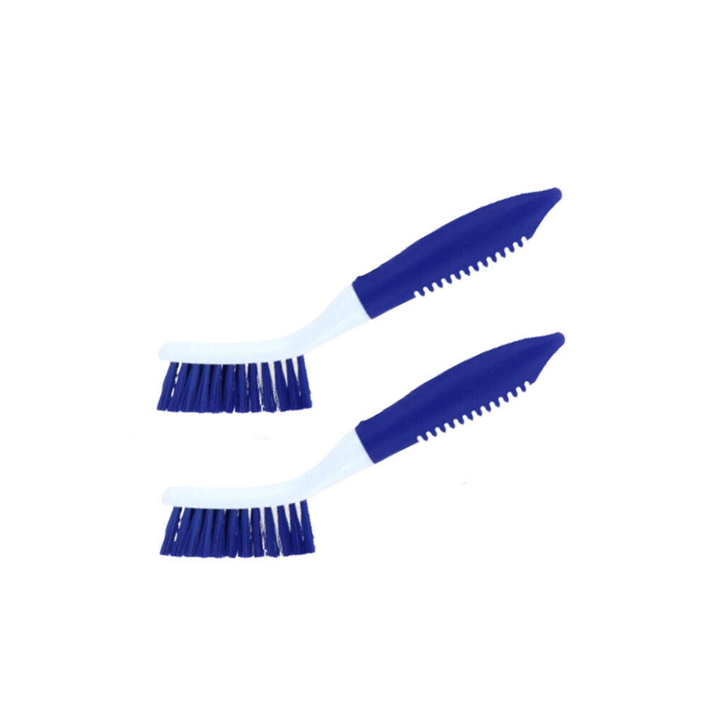 2pcs Grout Cleaning Brush Set with Soft Grip Handle PET Fibre Bristles