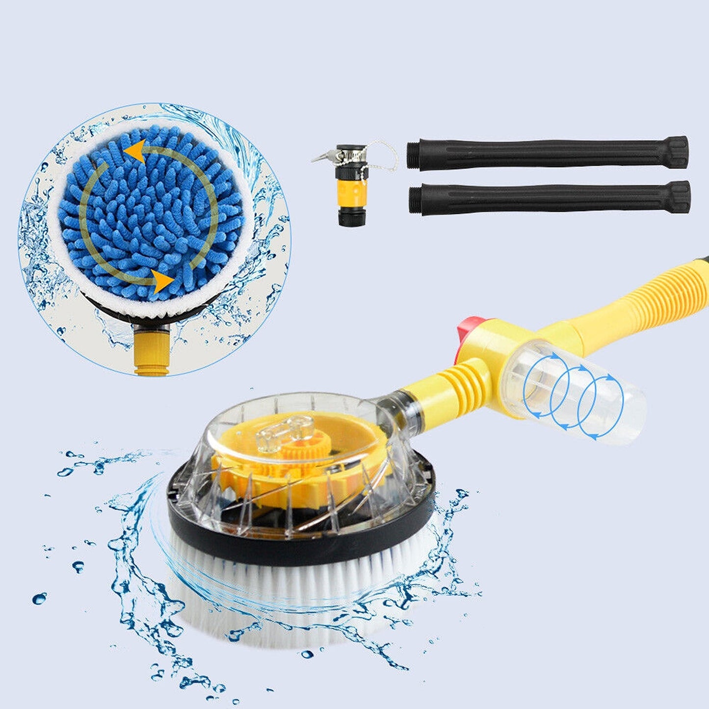 Truck and Car Washing Brush with Extendable Pole and Sponge Tool Kit