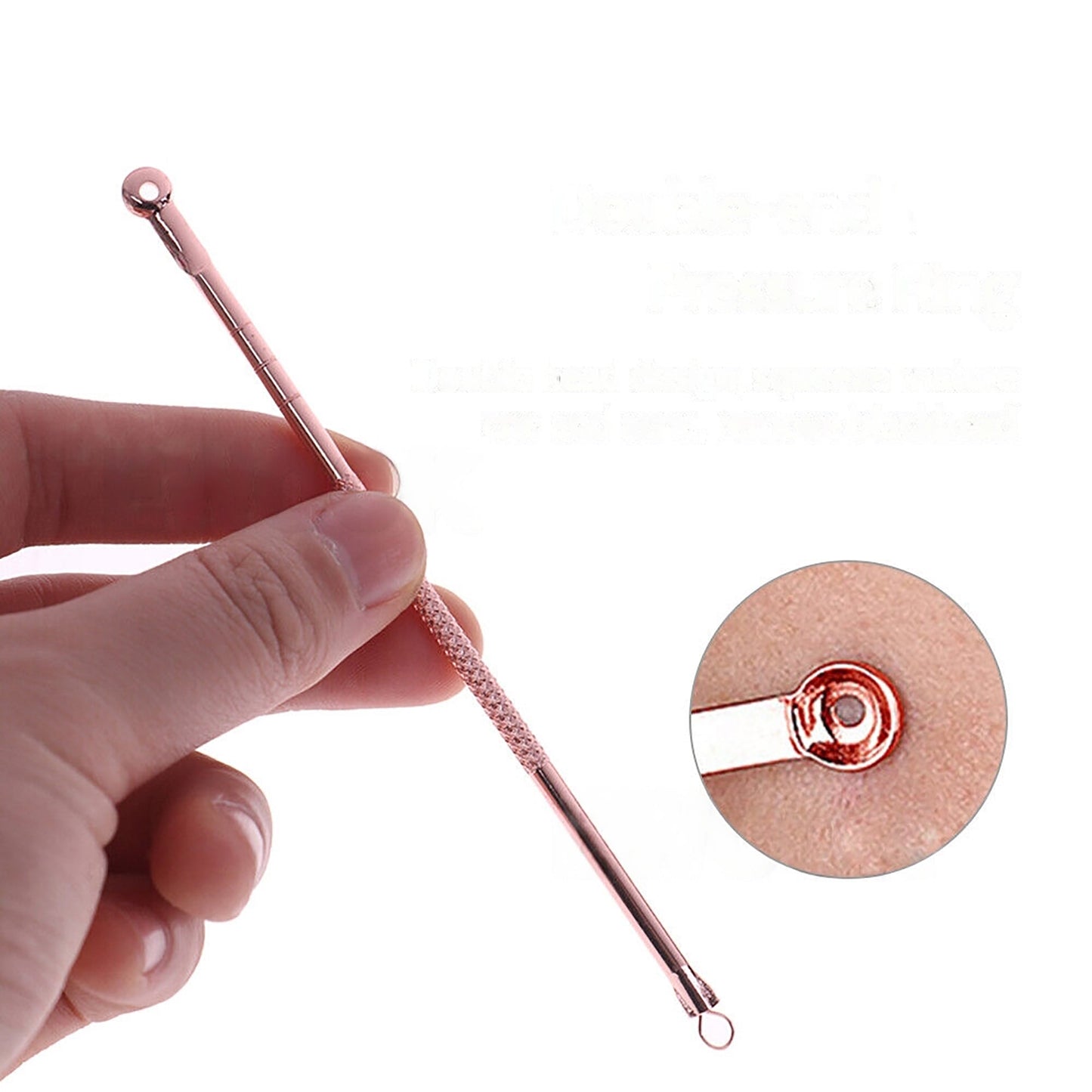 4pcs Blackhead Remover Tool Kit Pimple Popper Acne Blemish Comedone Cleaner