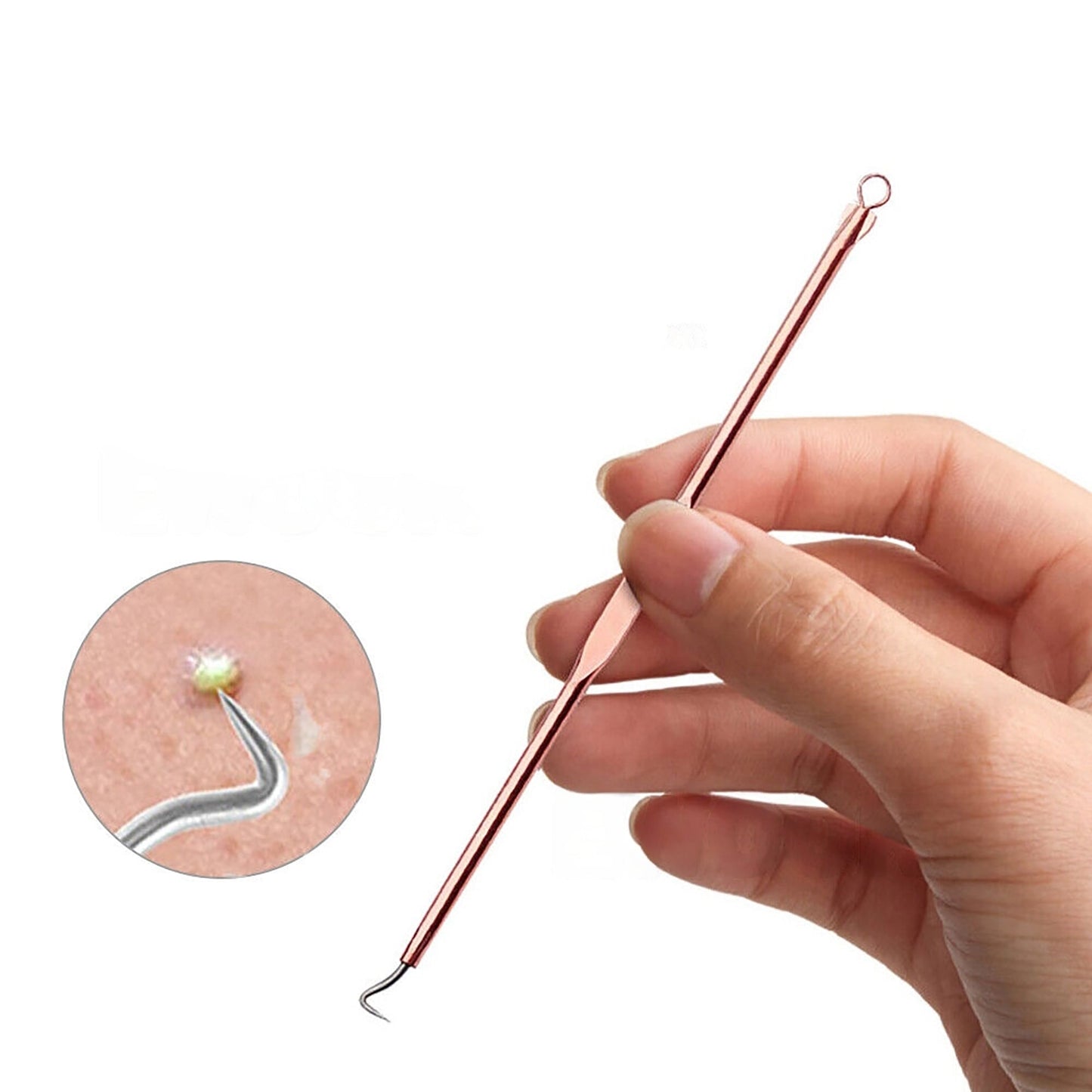 4pcs Blackhead Remover Tool Kit Pimple Popper Acne Blemish Comedone Cleaner
