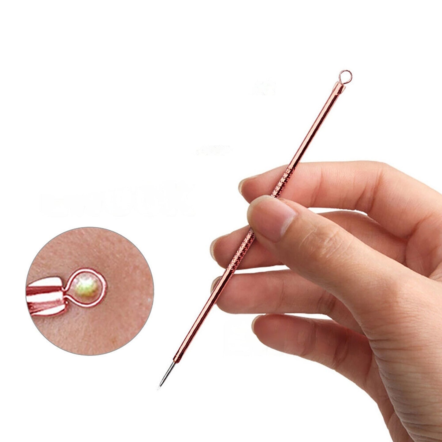 4pcs Blackhead Remover Tool Kit Pimple Popper Acne Blemish Comedone Cleaner