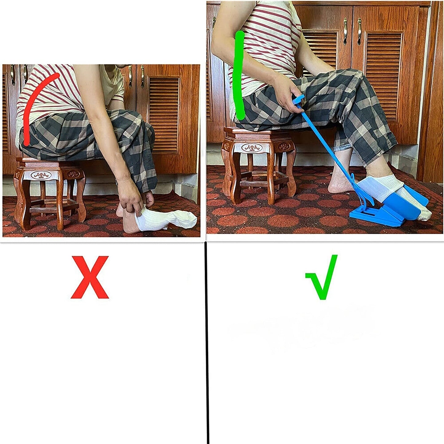 Easy On Off Sock Slider Aid Helper for Disability and Assistance