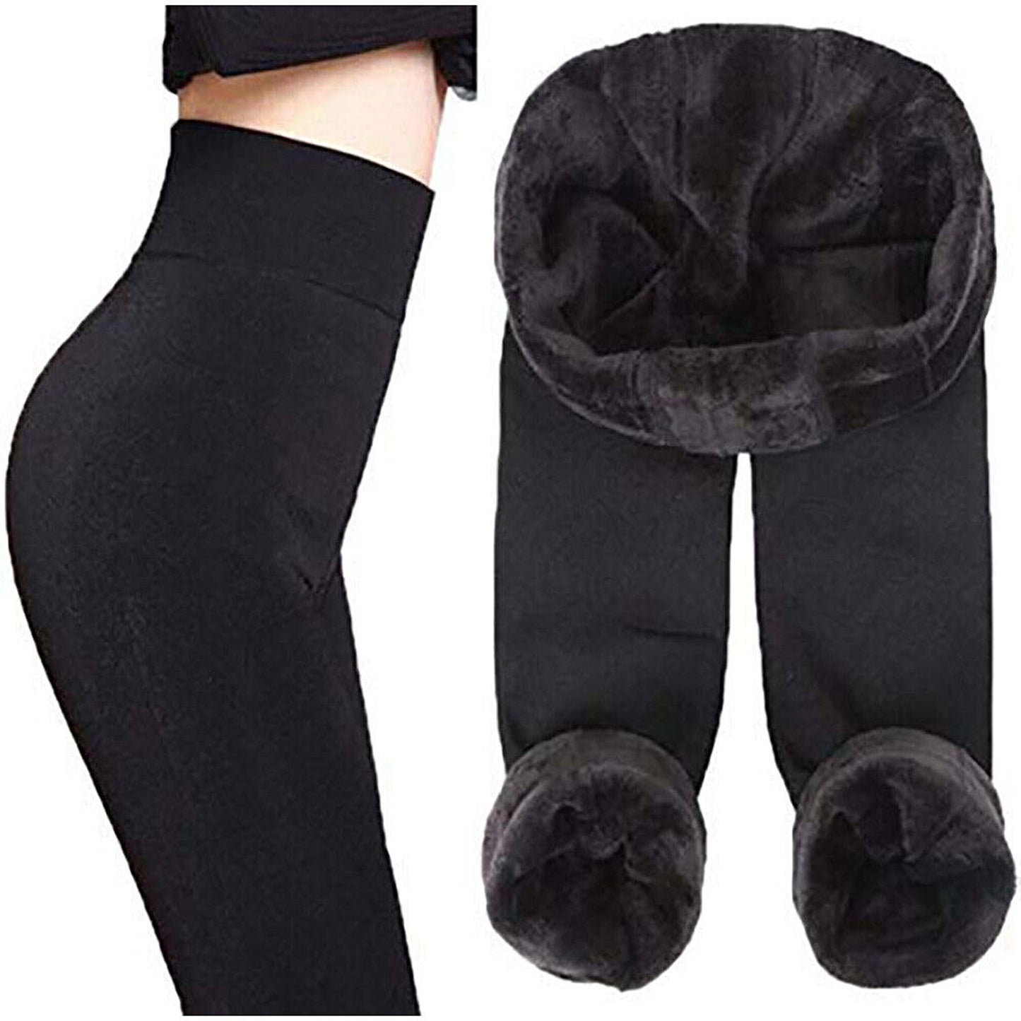 Stretch Fleece Fitness Pants for Women Winter Warm Leggings