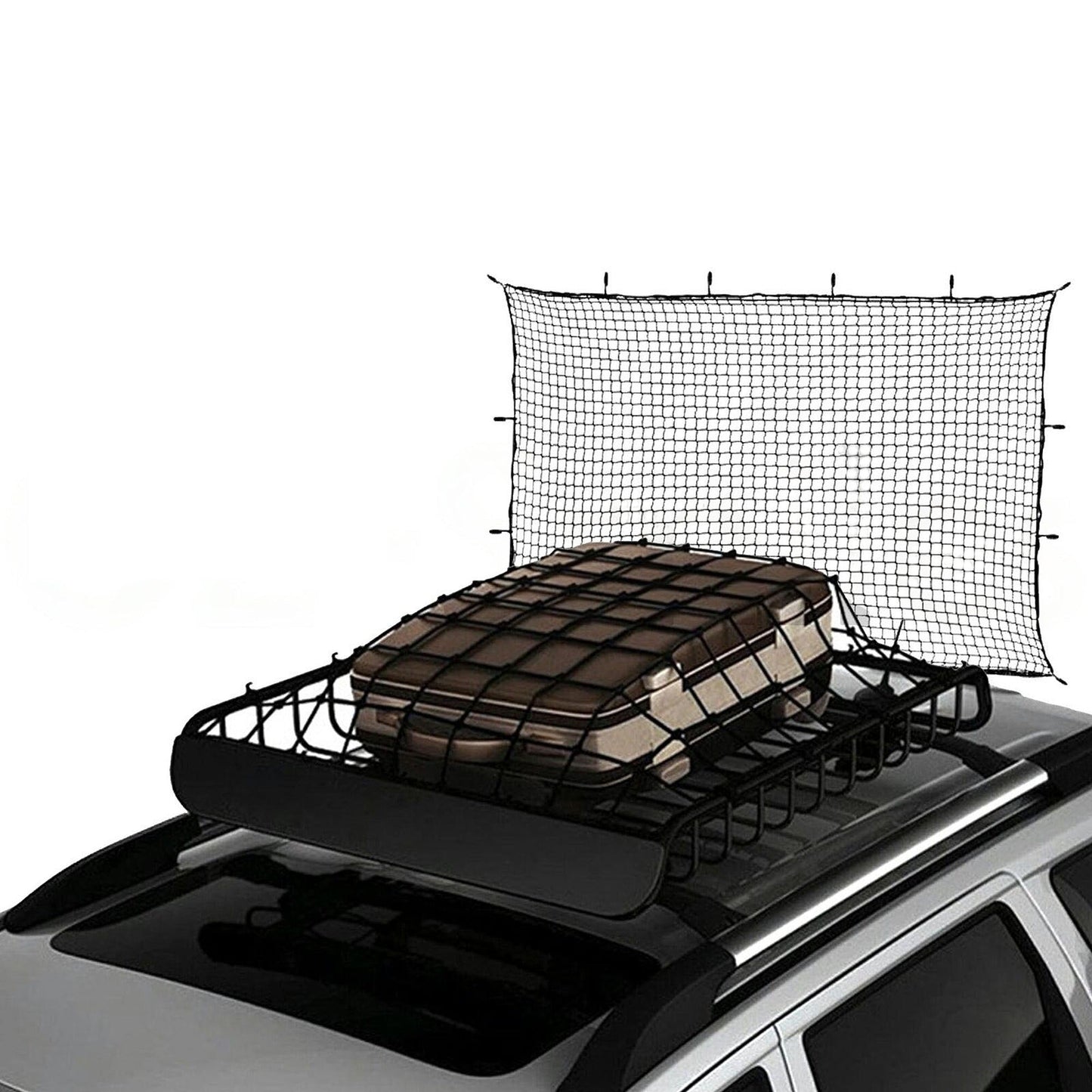 Secure Square Mesh Automotive Cargo Net for Trailers and Utes