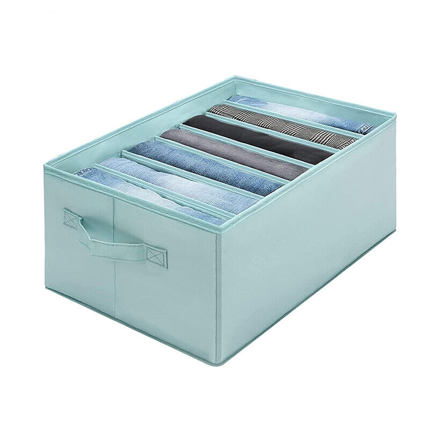 Blue Wardrobe Boxes for Clothes and Jeans Drawer Organizer