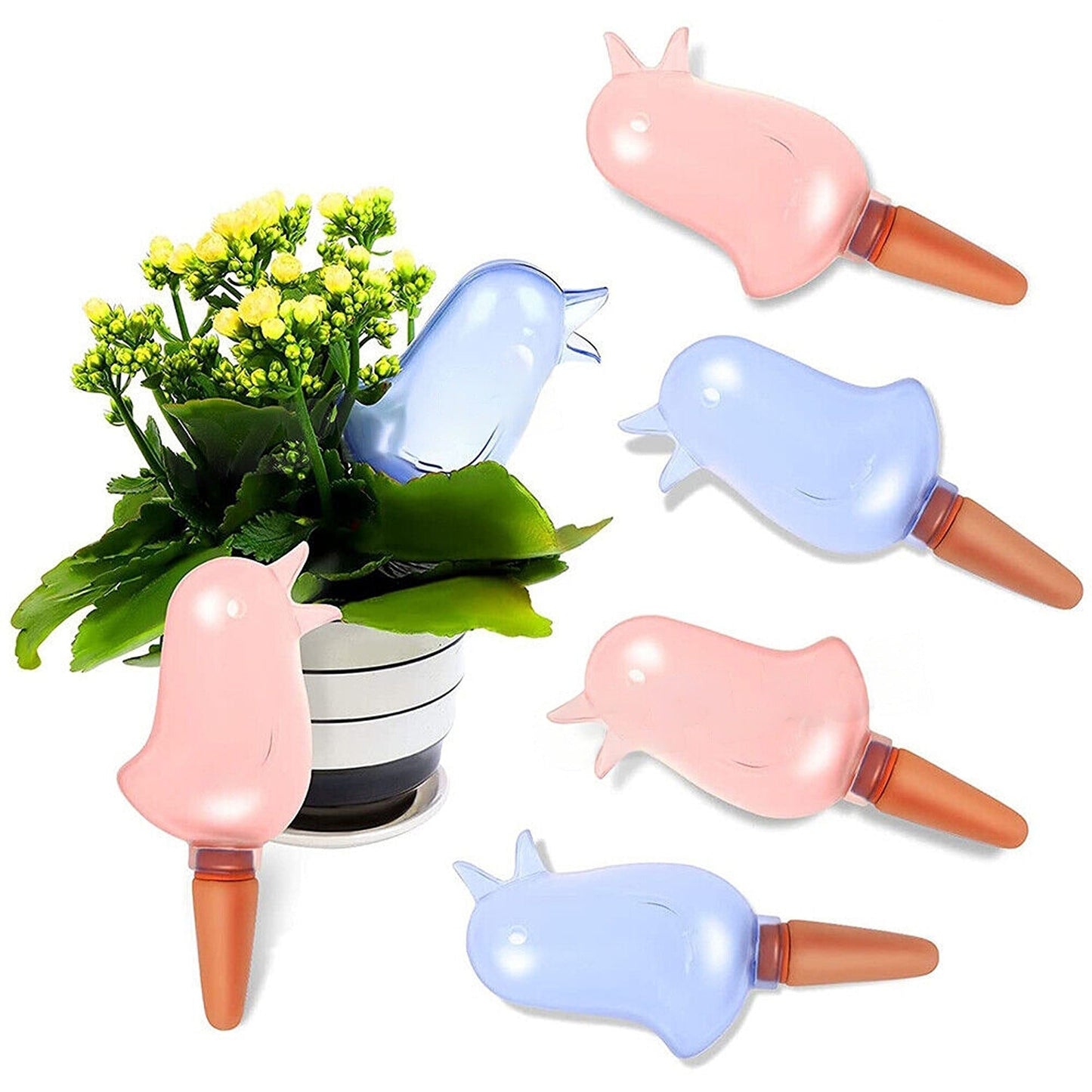 4pcs Bird Shaped Self Watering Spikes Plant Irrigation Garden Waterer